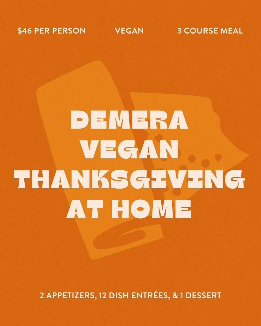 Pre-orders are live for our annual Vegan Thanksgiving 3-Course Meal! Available through Resy via the link in bio⁠.⁠
⁠
DETAILS:⁠
&bull; Pre-order through the link in our bio by Tuesday, November 25th⁠
&bull; Pick up date: Wednesday, November 26th from 