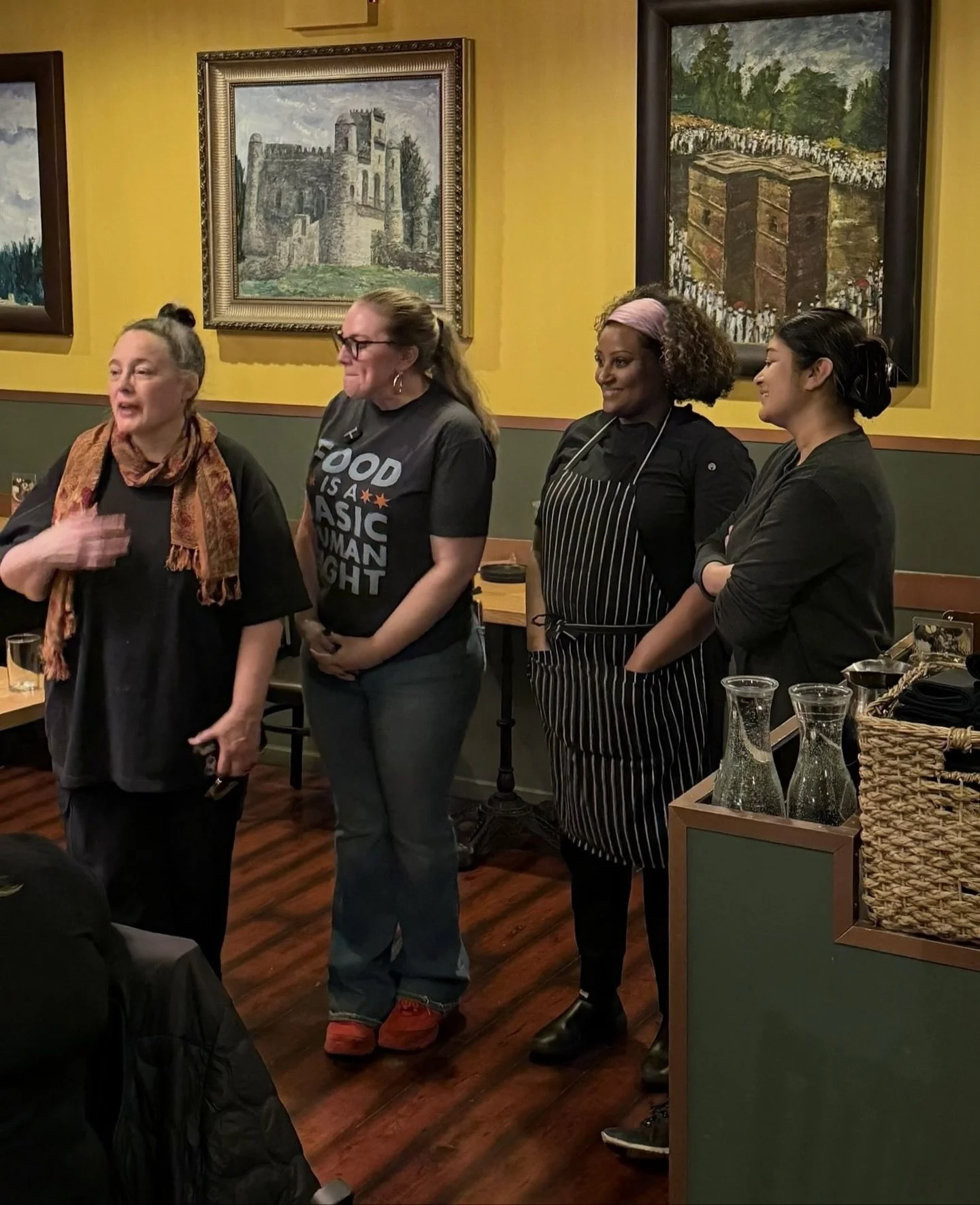 Friendsgiving at Demera 🧡⁠
⁠
We had an incredible dinner with Chef @sarah.stegner (Prairie Grass Caf&eacute;), Chef @heatherbublick (Soul &amp; Smoke), and Chef @arshiya.farheen22 (Verzenay Chicago) and Chef @tigistreda!⁠
⁠
It&rsquo;s always fun to 