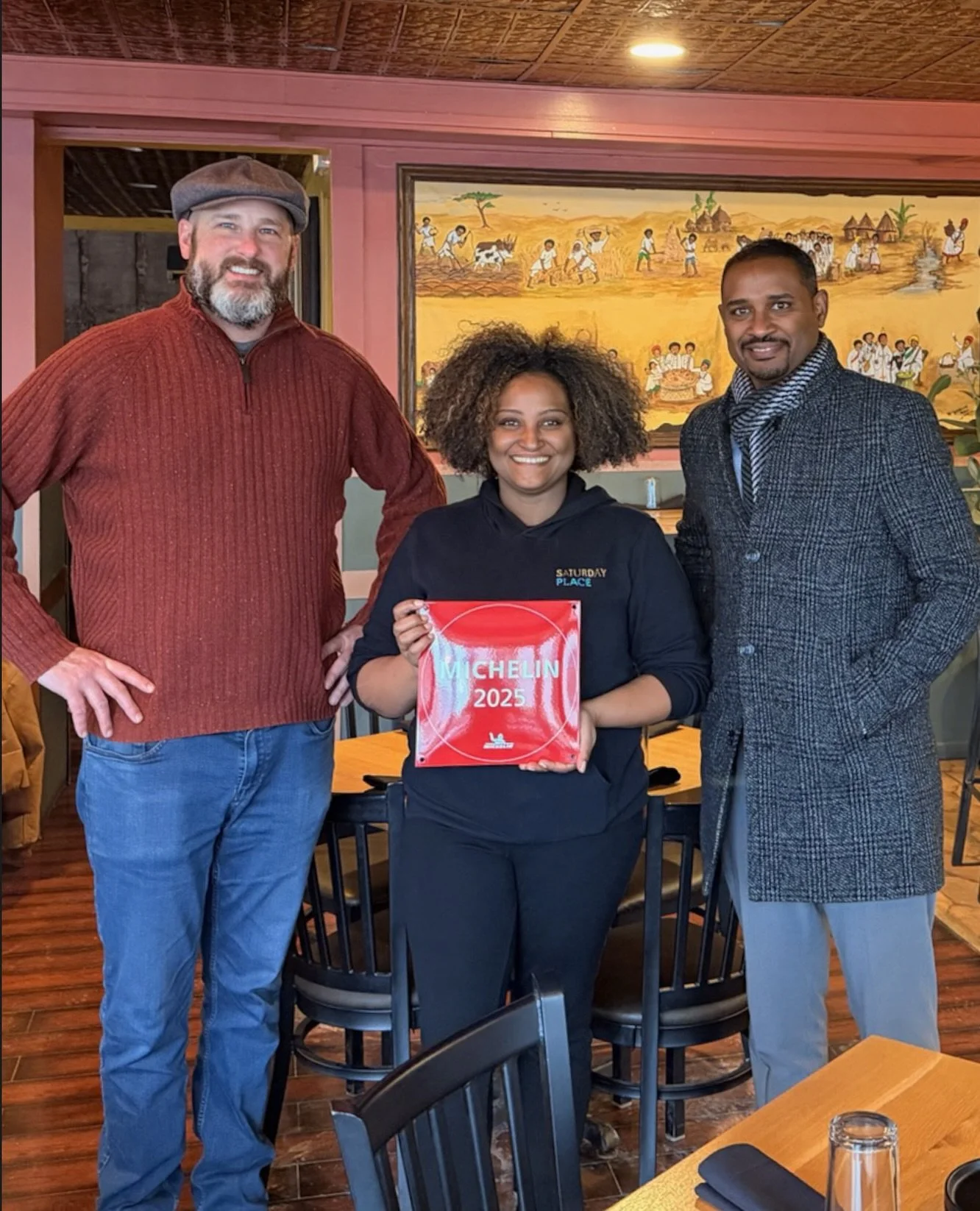 We received our official @michelinguide plaque 🎉⁠ ⁠
⁠
Making it to the @michelinguide 2025 is an extraordinary achievement, and it wouldn&rsquo;t have been possible without each and every one of you who support and celebrate Demera. We&rsquo;ve been