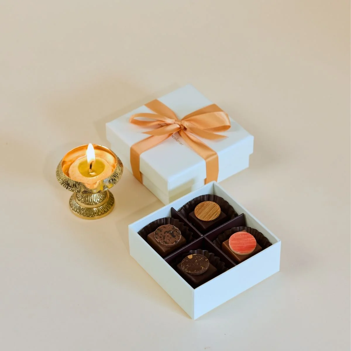 Diwali event favours by ANJALICHOCOLAT, Singapore, 8.5 x 8.5 x 4.5cm
