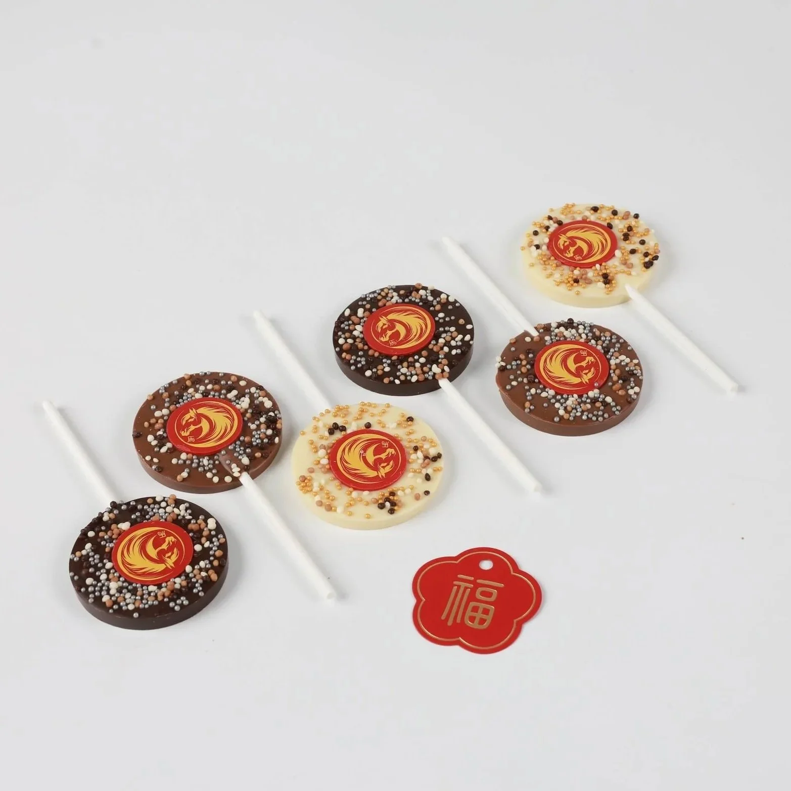 Lunar New Year Chocolate Lollipops