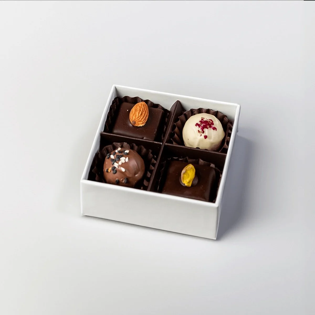 Deepavali Gift Box of 4 Chocolates, perfect event favours for Deepavali functions, party or event
