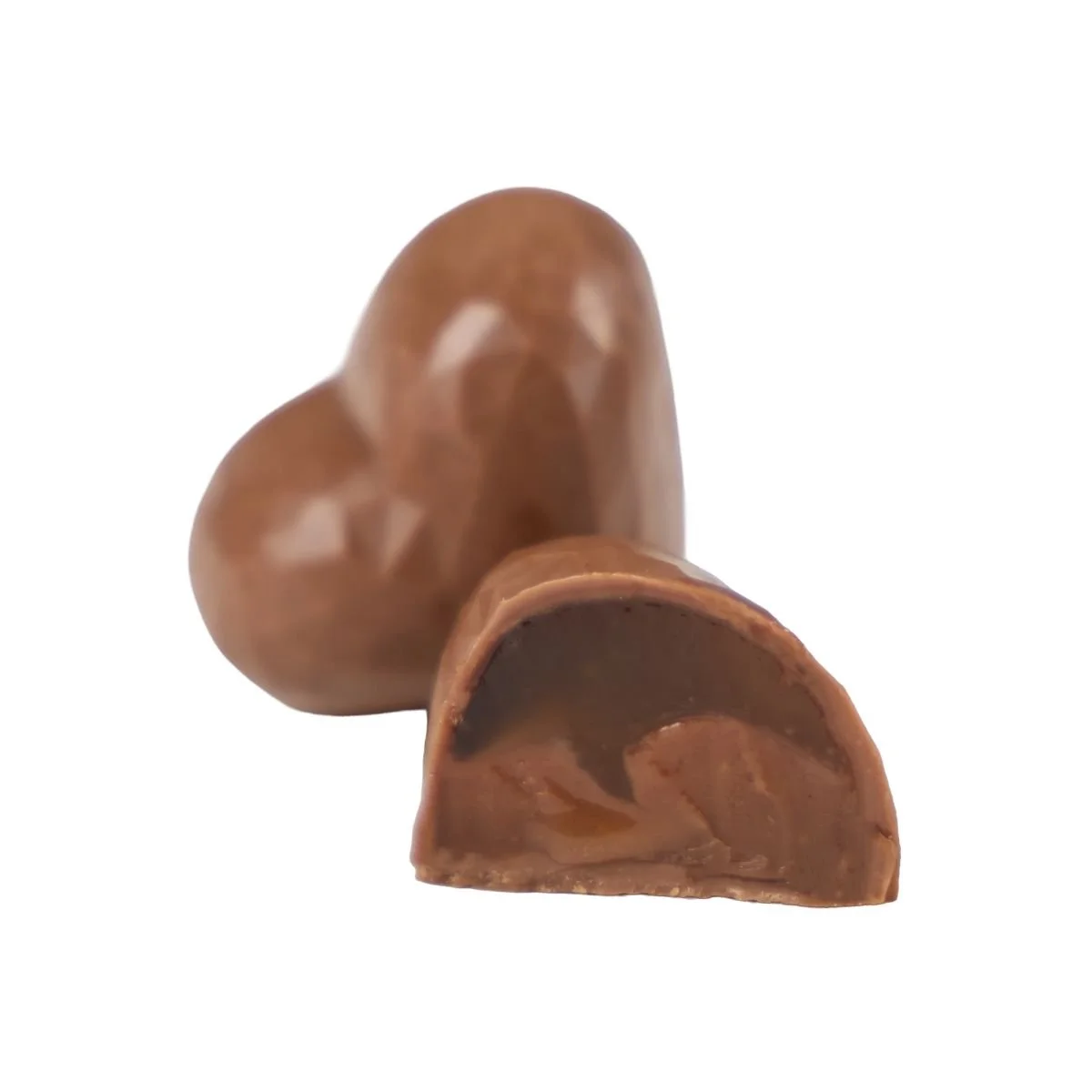 Milk chocolate hearts with earl grey tea and bergamot. Indulgent gift for valentine's day.