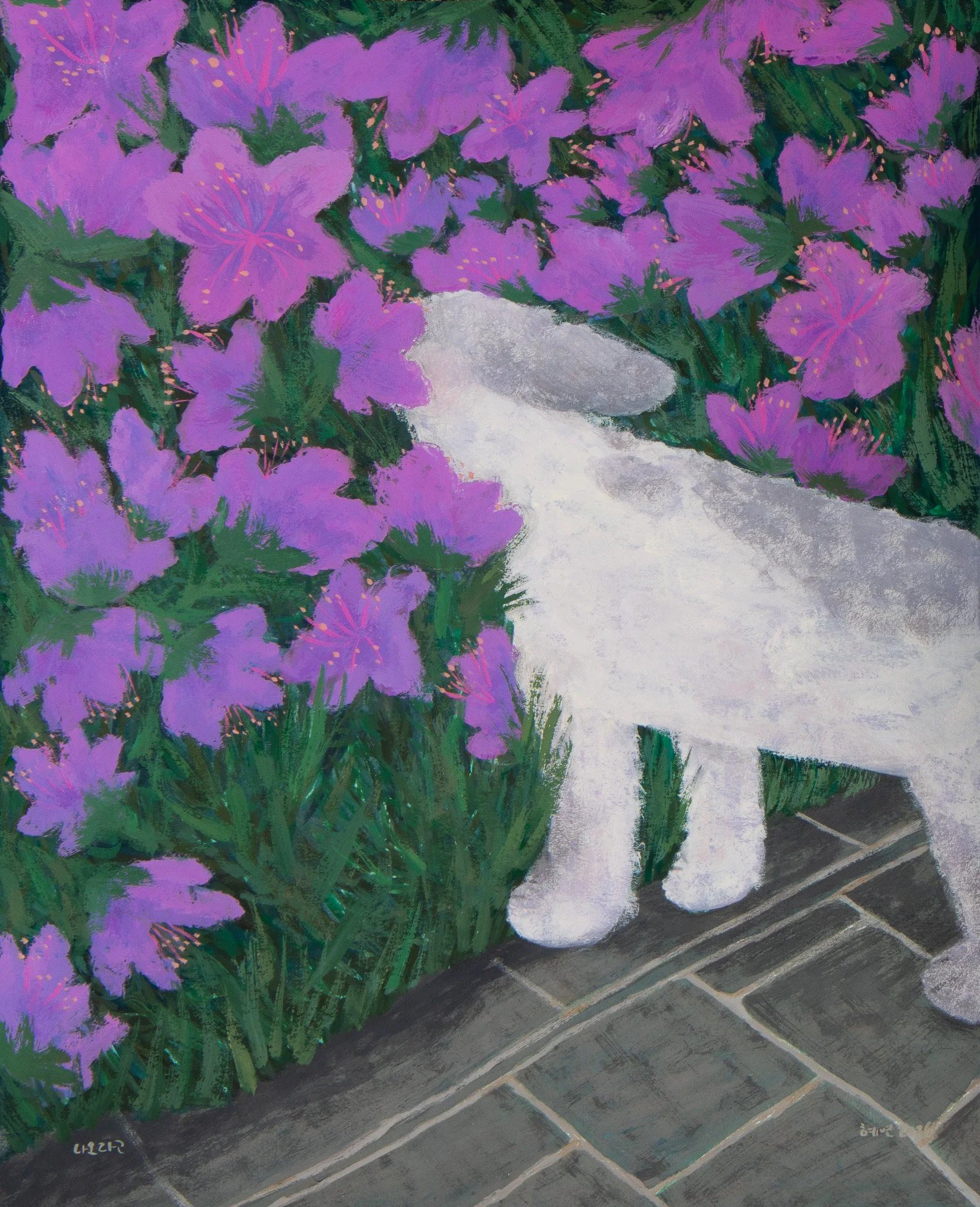 (sold)
나오라고
39.5x32cm
2026
Acrylic Gouache and Pencil on Paper