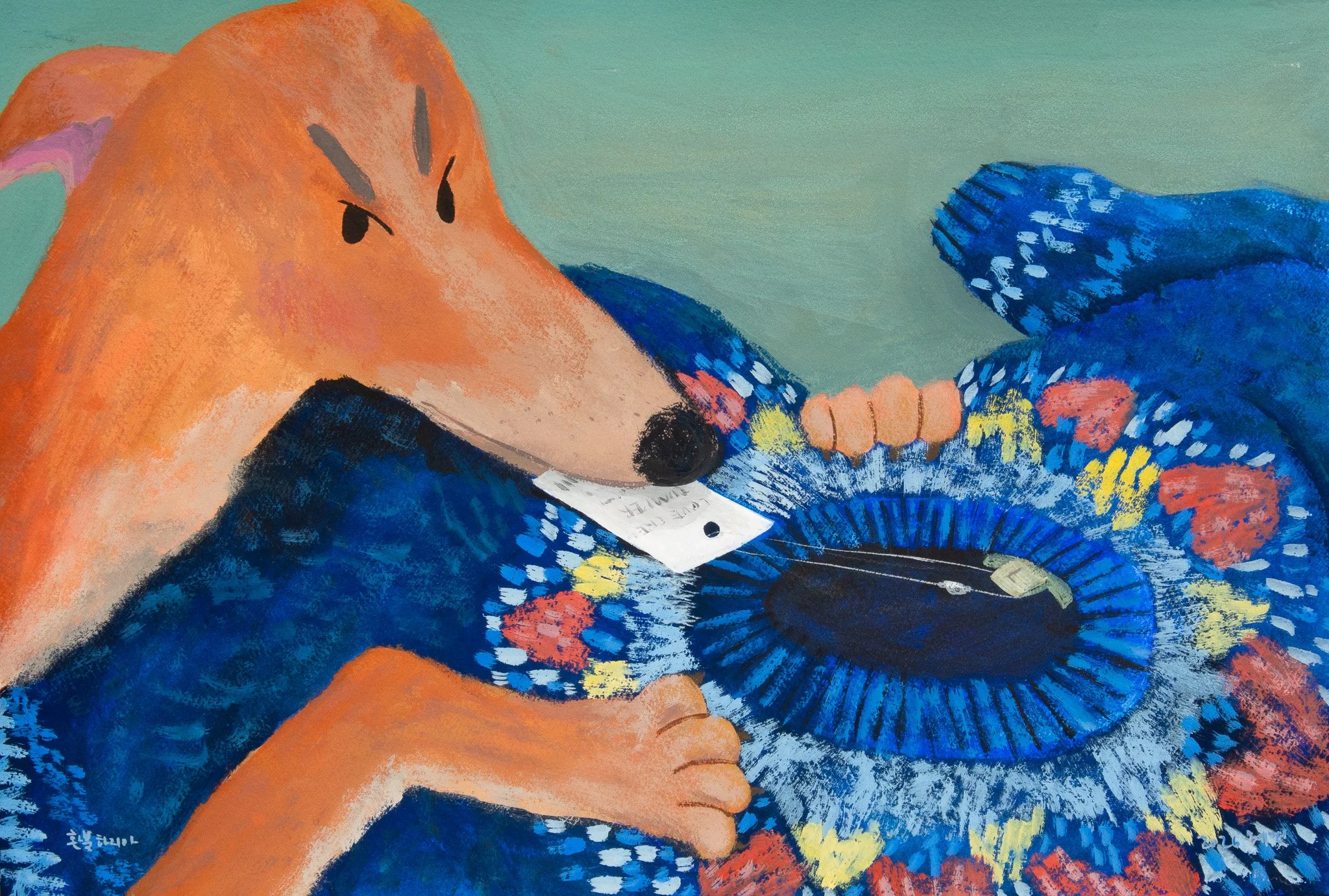 (sold)
환불하지마
30x45cm
2026
Acrylic Gouache and Pencil on Paper