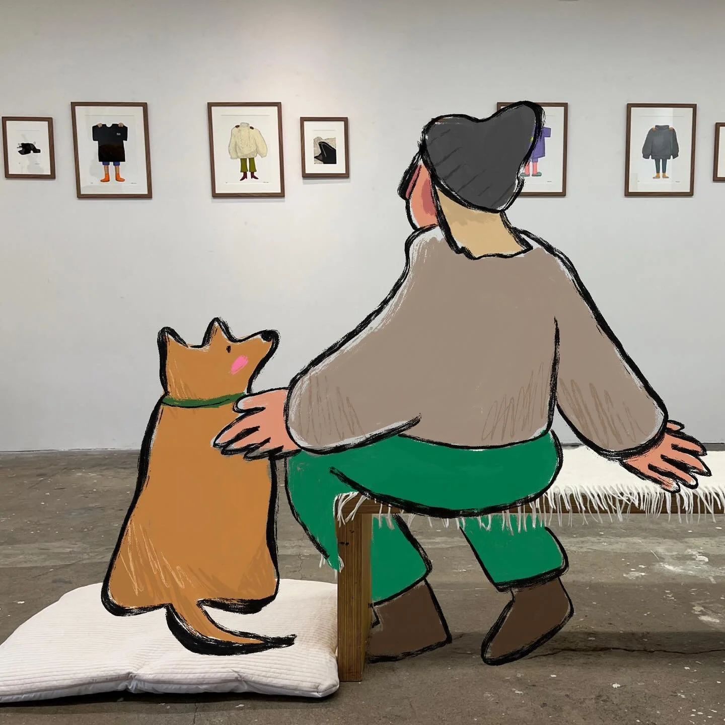 털식구들 대환영인 전시입니다 🐾 욕심에는 정말 여러가지 설치하고 싶지만 우선 방석부터 놓아봅니다. 직접 매트 가져오셔두 됩니다. 우리 겁쟁이 키로는 언제 데려오지..

Solo exhibition 개인전 &lt;털북숭이 식구들&gt;

🗓️ 23년 12월 5일 (화) &mdash; 24년 1월 5일 (금) 
Tue-Fri 화-금 11:00-19:00
Sat, Sun 토,일 13:00-18:00
Mondays off 월요일 휴관

📍Sahn