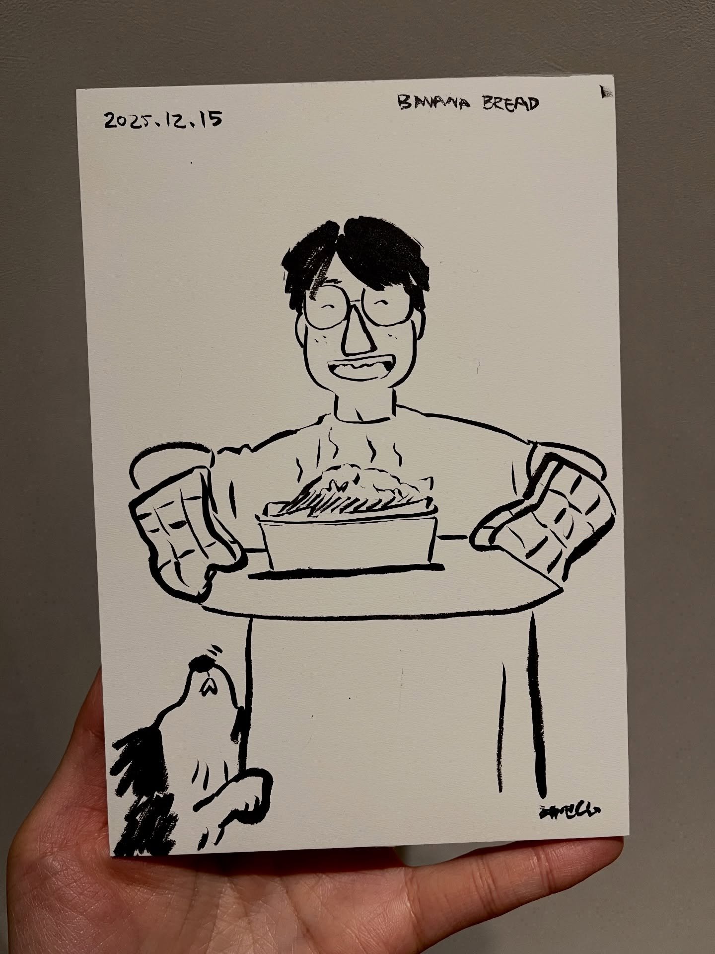 Finally got an oven 🍞
밤 11시에 시식..

#inkdrawing #홈베이킹일지 #그림일기 #초보빵쟁이