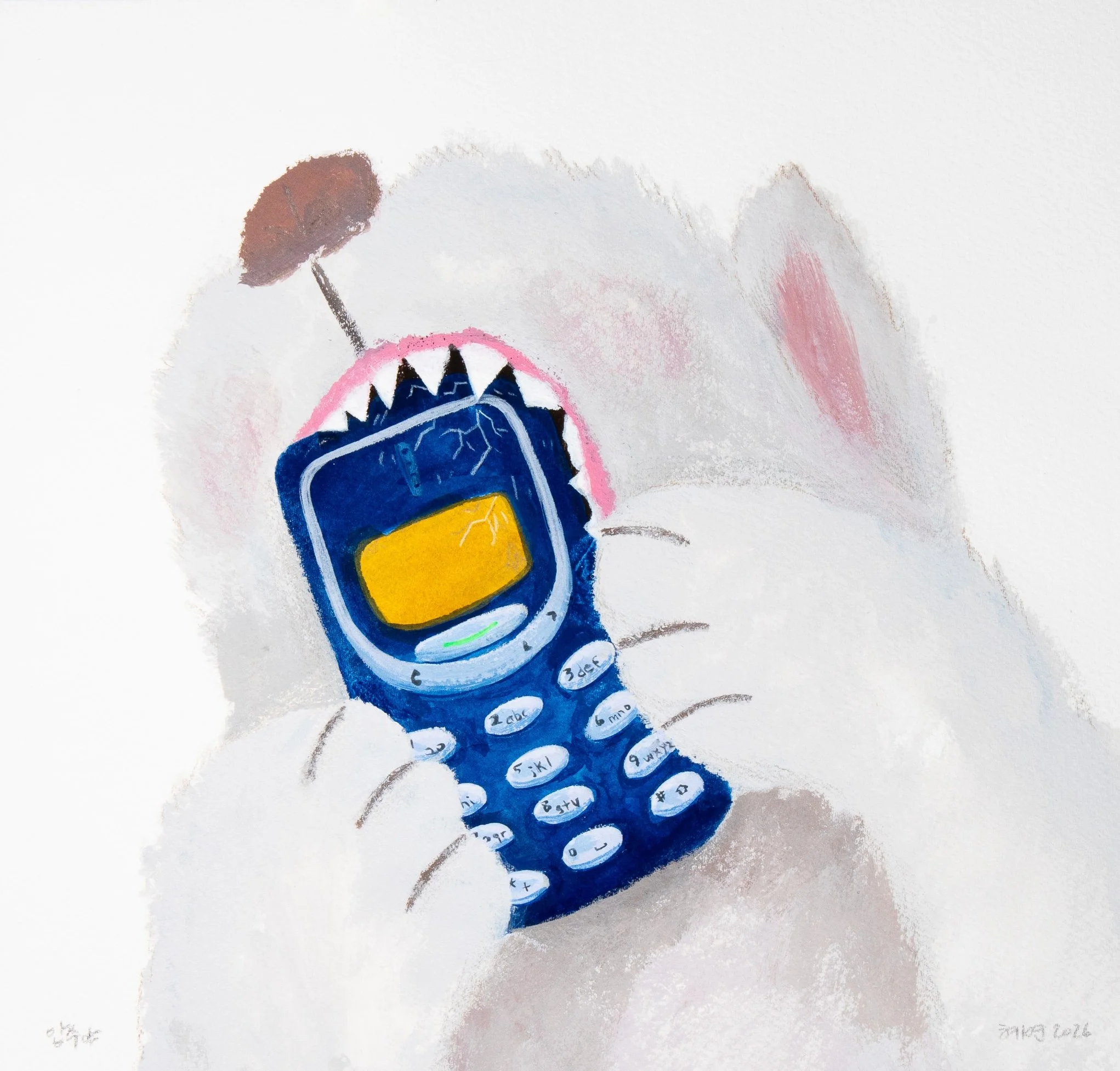 (sold)
압수야
24x25cm
2026
Acrylic Gouache and Pencil on Paper