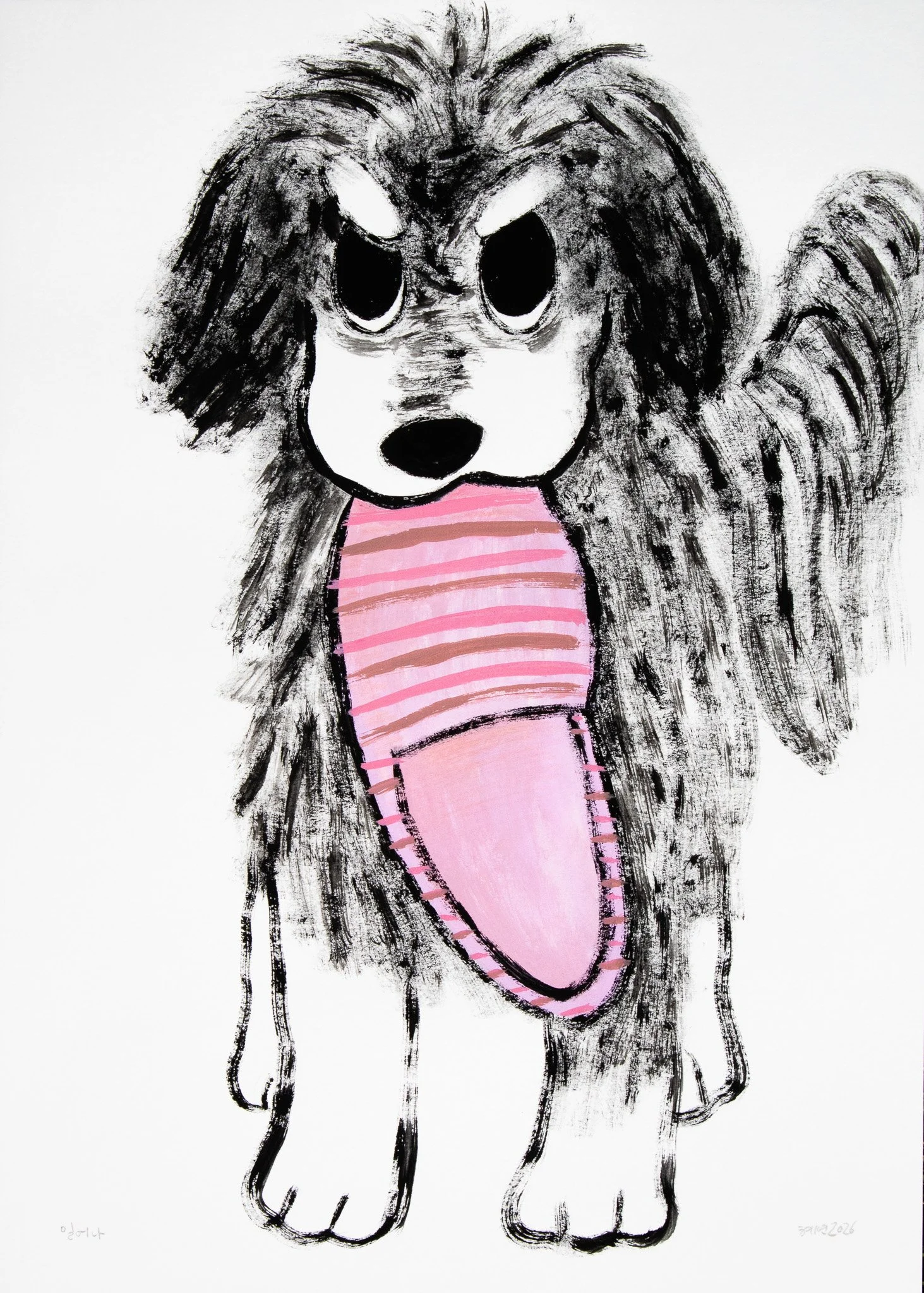 일어나
45x32cm
2026
Acrylic Gouache and Pencil on Paper