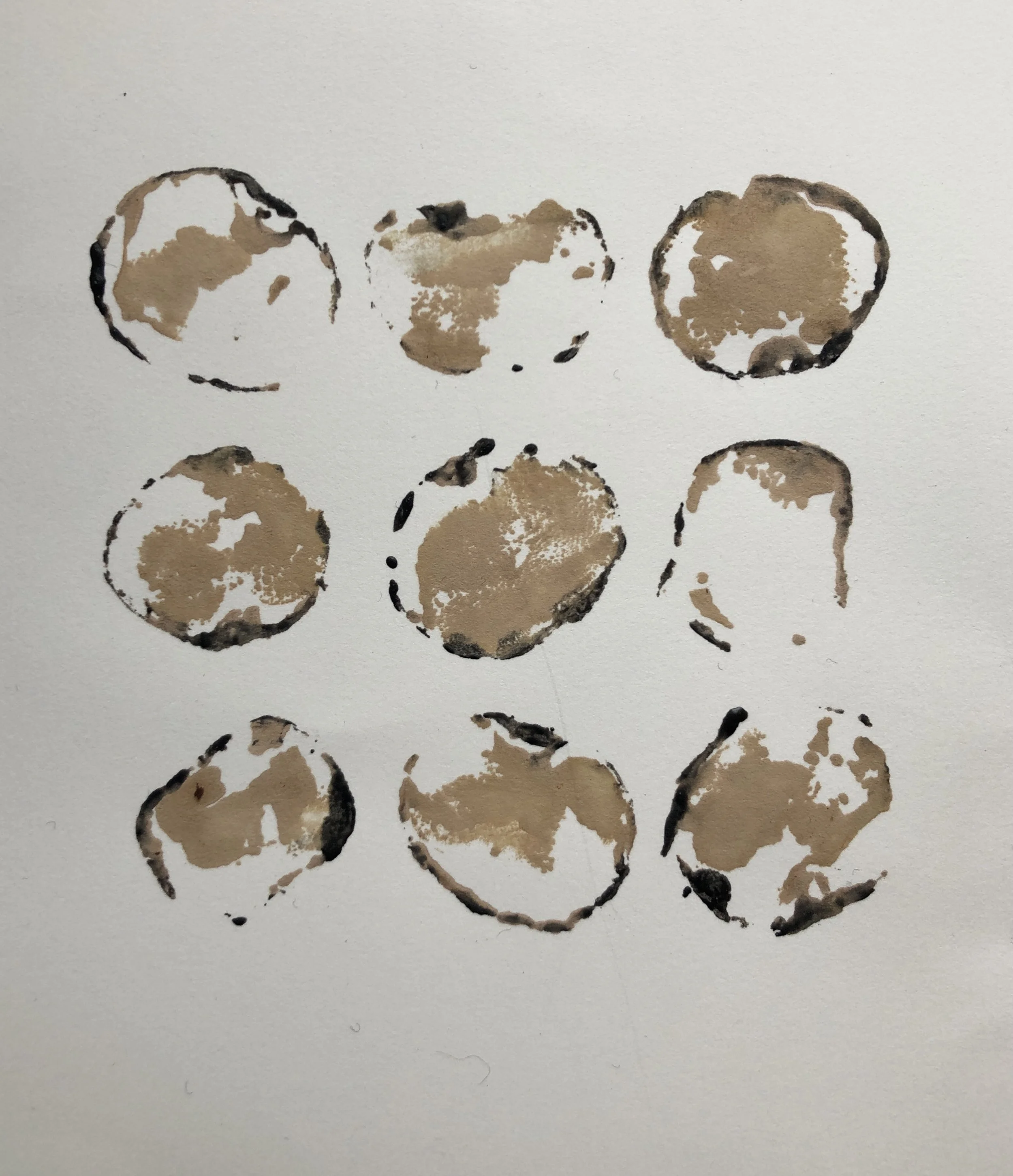 Conker relief prints 2021