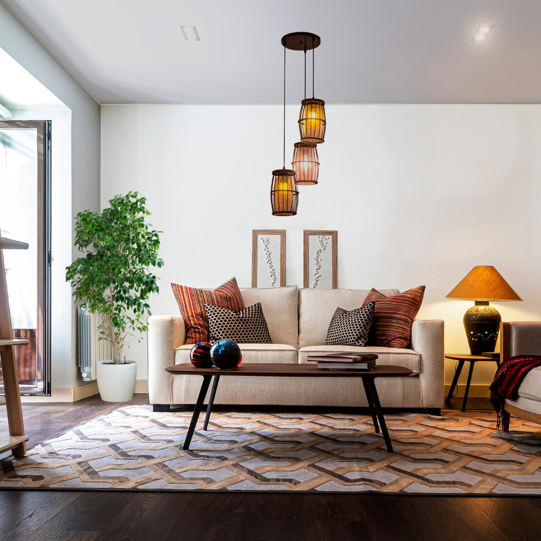 cosy living room with plants