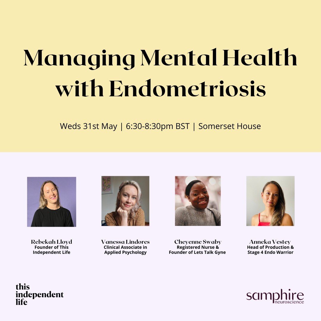 🧠 Are you struggling to manage your mental health whilst living with endometriosis, a women's health or chronic condition? You're not alone.

🤲 Endometriosis is a chronic condition and is often spoken about as a physical health disease, however the
