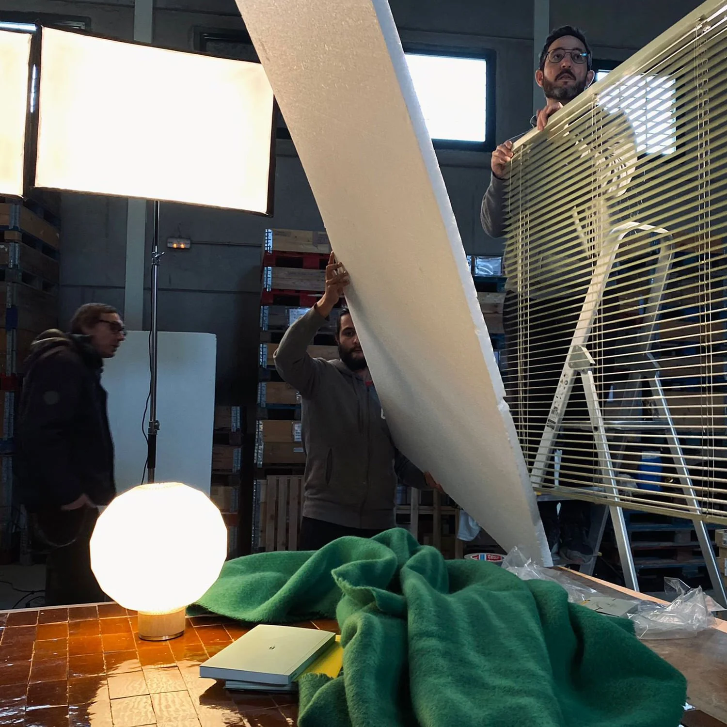  Dirección de arte durante una sesión de fotografía 