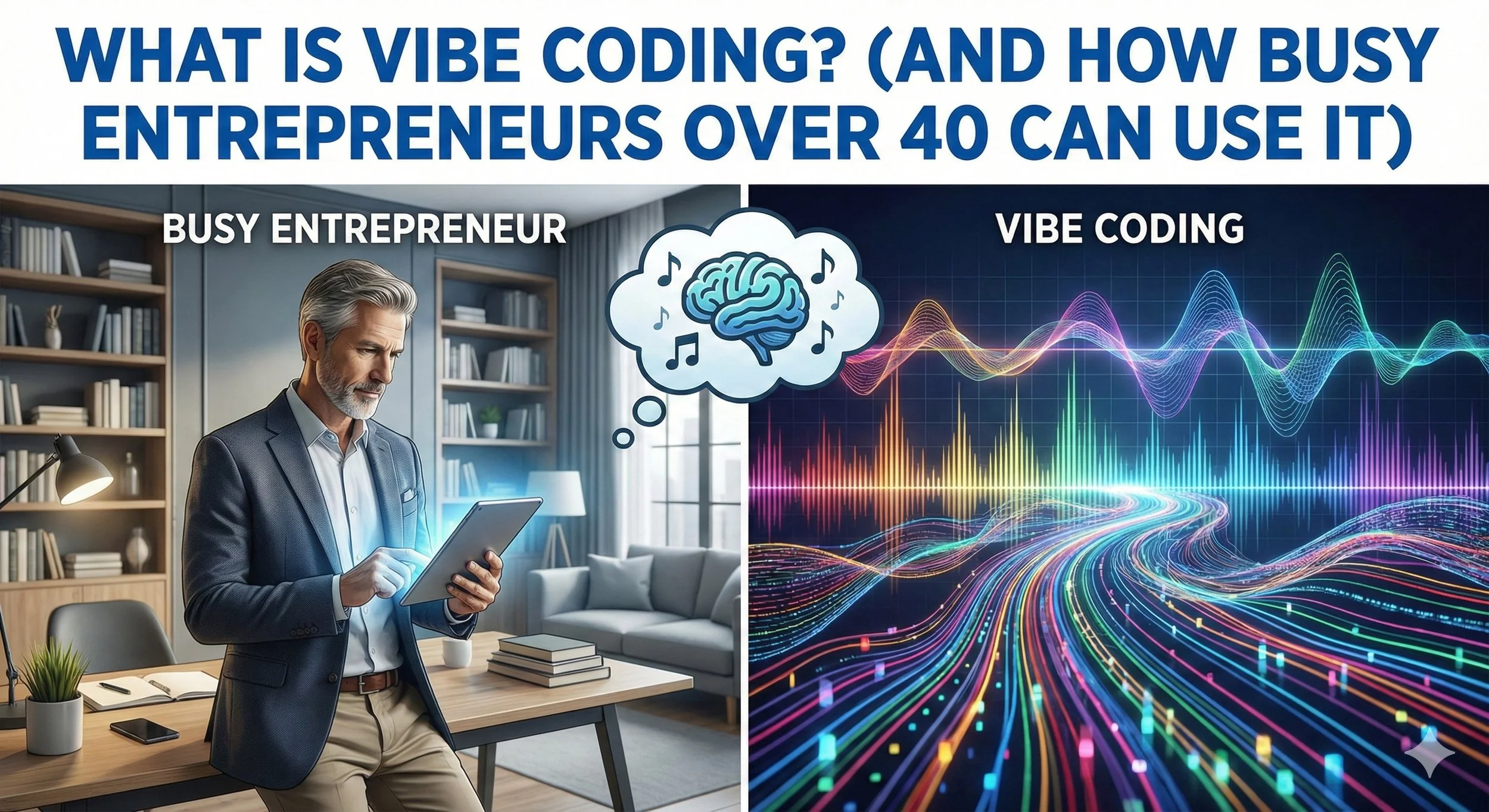 What Is Vibe Coding? (And How Busy Entrepreneurs Over 40 Can Use It)
