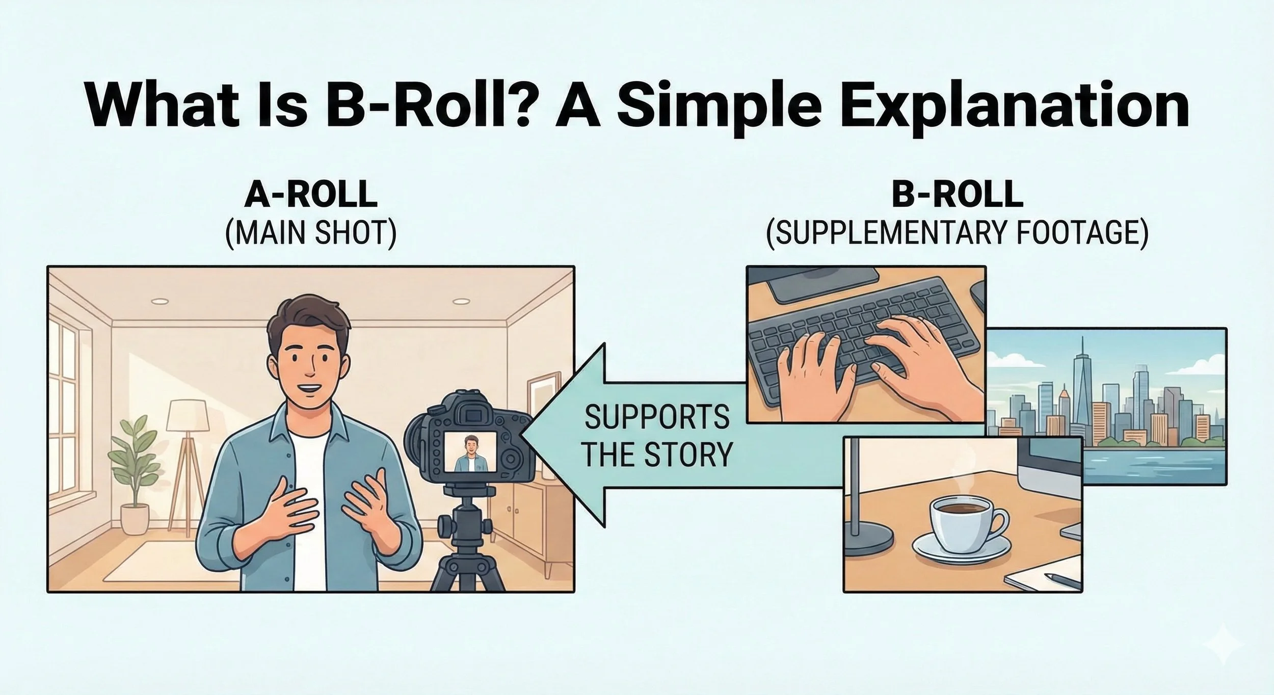 What Is B-Roll? A Simple Explanation (No Video Experience Required)