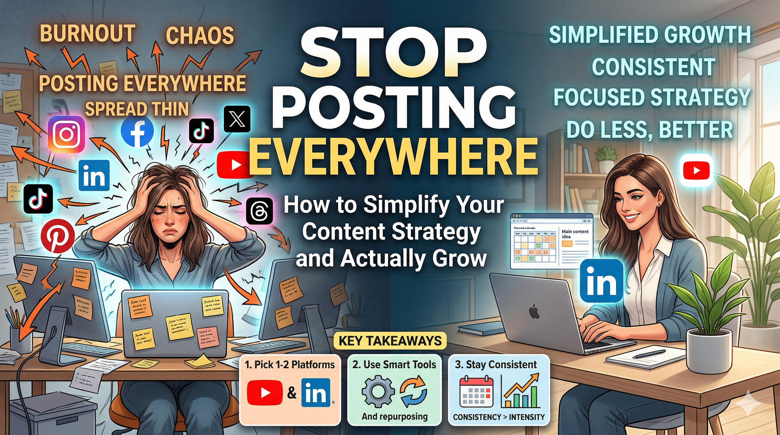 Stop Posting Everywhere: How to Simplify Your Content Strategy and Actually Grow