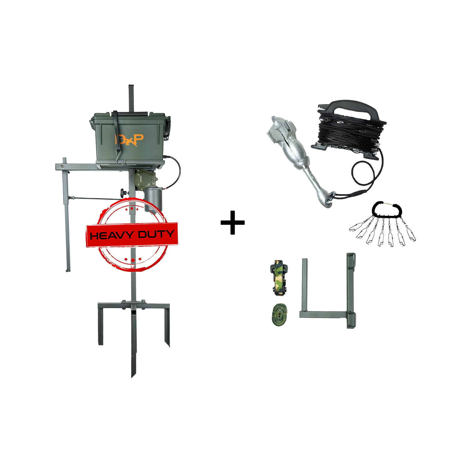 ***New*** HEAVY DUTY Designated Puller Automatic Jerk Rig Model 1 COMBO KIT  (Battery Box Included)  Perfect Limit Outdoors