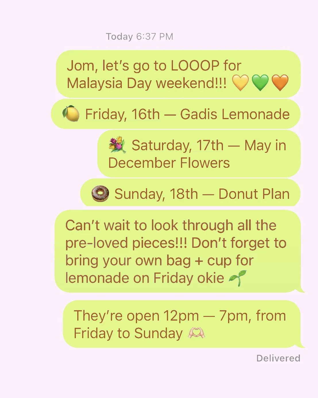 Malaysia Day Weekend