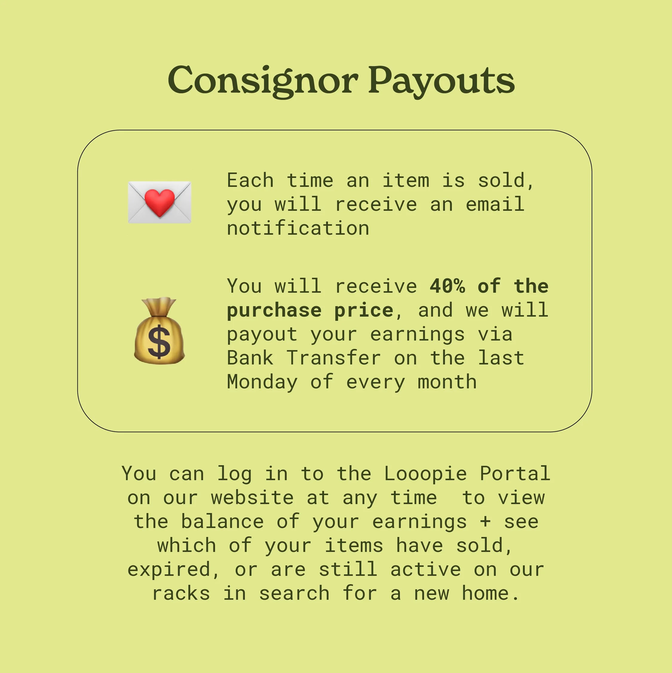 Consign with Us — LOOOP