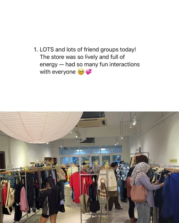 POV: You&rsquo;re catching up on the LOOOP team&rsquo;s daily report 📝 

Inspired by our friends over at @snackfood, we thought we&rsquo;d compile some highlights from our first week of operating as 2 stores 🥰

See you sooon at Damansara Kim / SS18