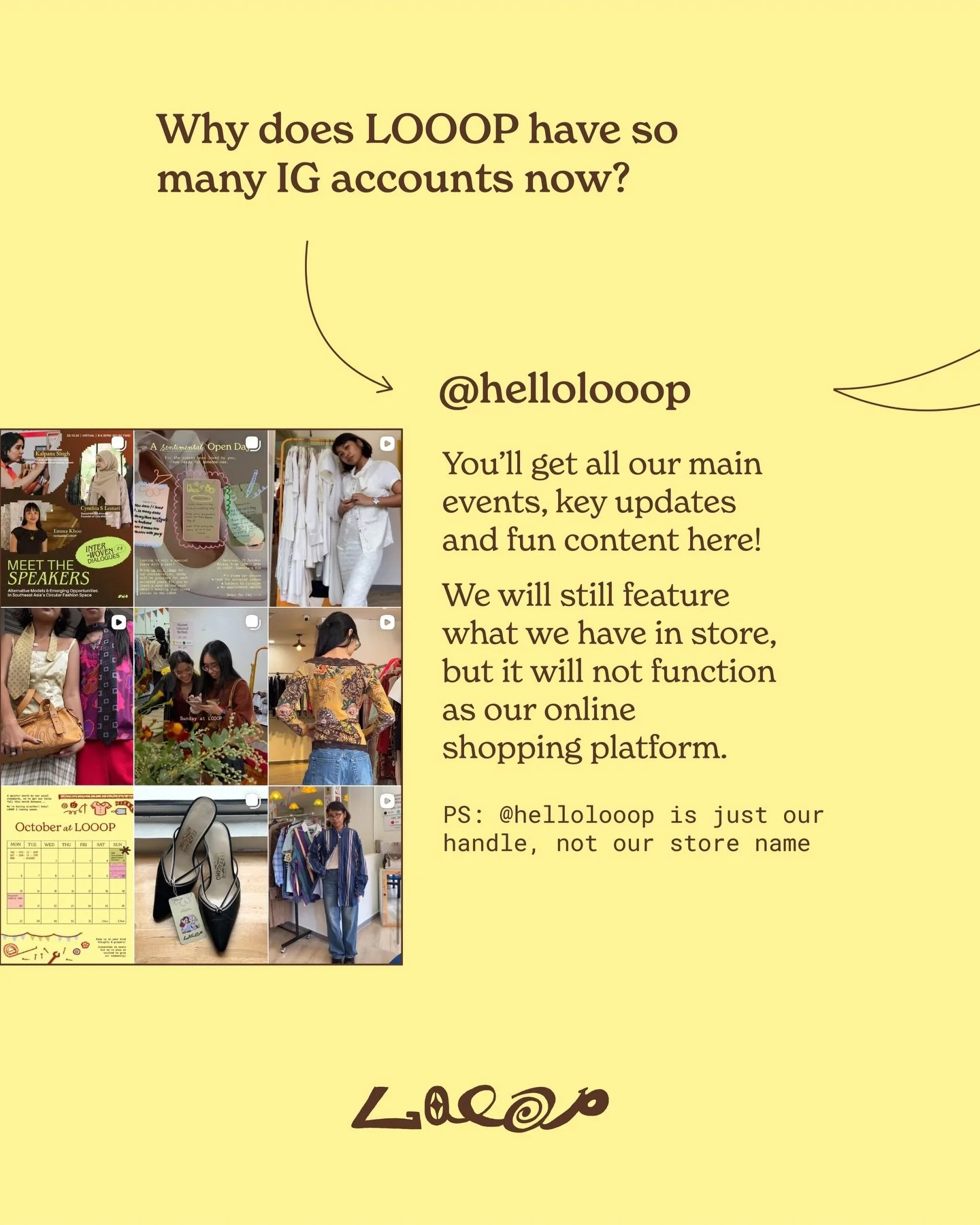 Stay in the looop with what&rsquo;s happening across both stores this holiday season &amp; all year round 🔁 Shop our online features directly with each store at  @looop_dk &amp; @looop_ss18 🛍️ even better, shop in-person at our 2 locations 👀 see y