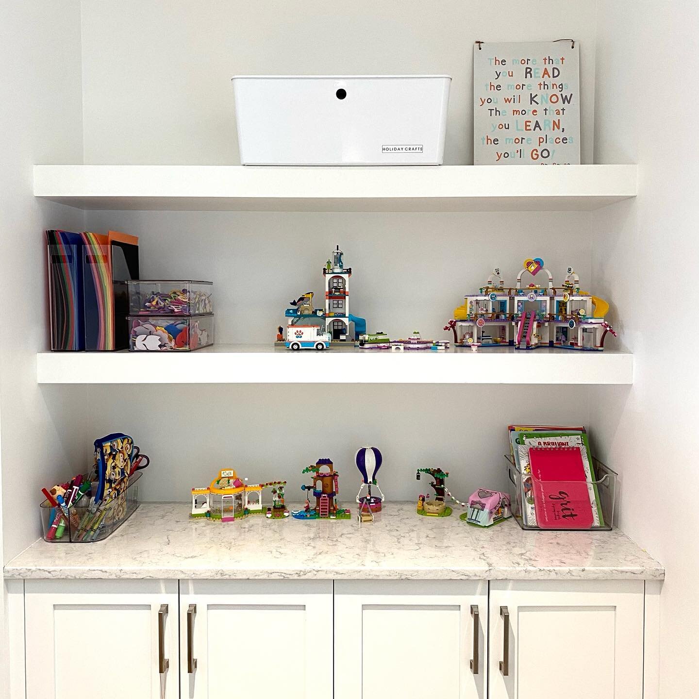 P L A Y R O O M S don&rsquo;t need to be complicated, they just need to compliment how the space is being used.  This area in the playroom has been re-envisioned a few times over the years to coincide with the changing needs of the children using the