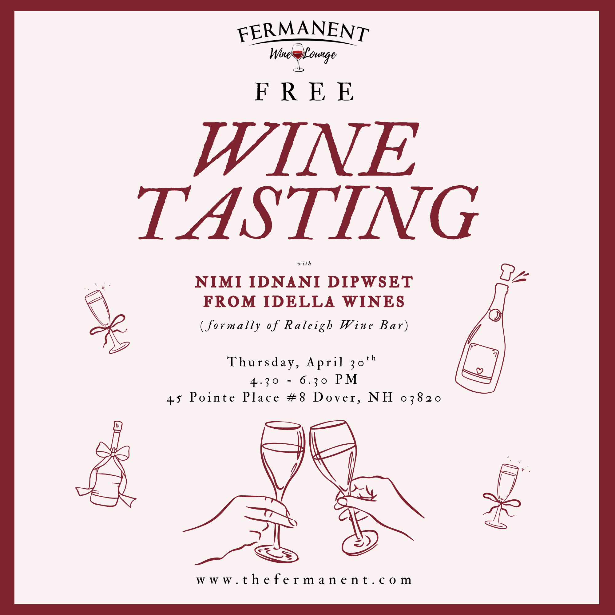 Free Wine Tasting with Nimi Idnani, DipWSET — Idella Wines
