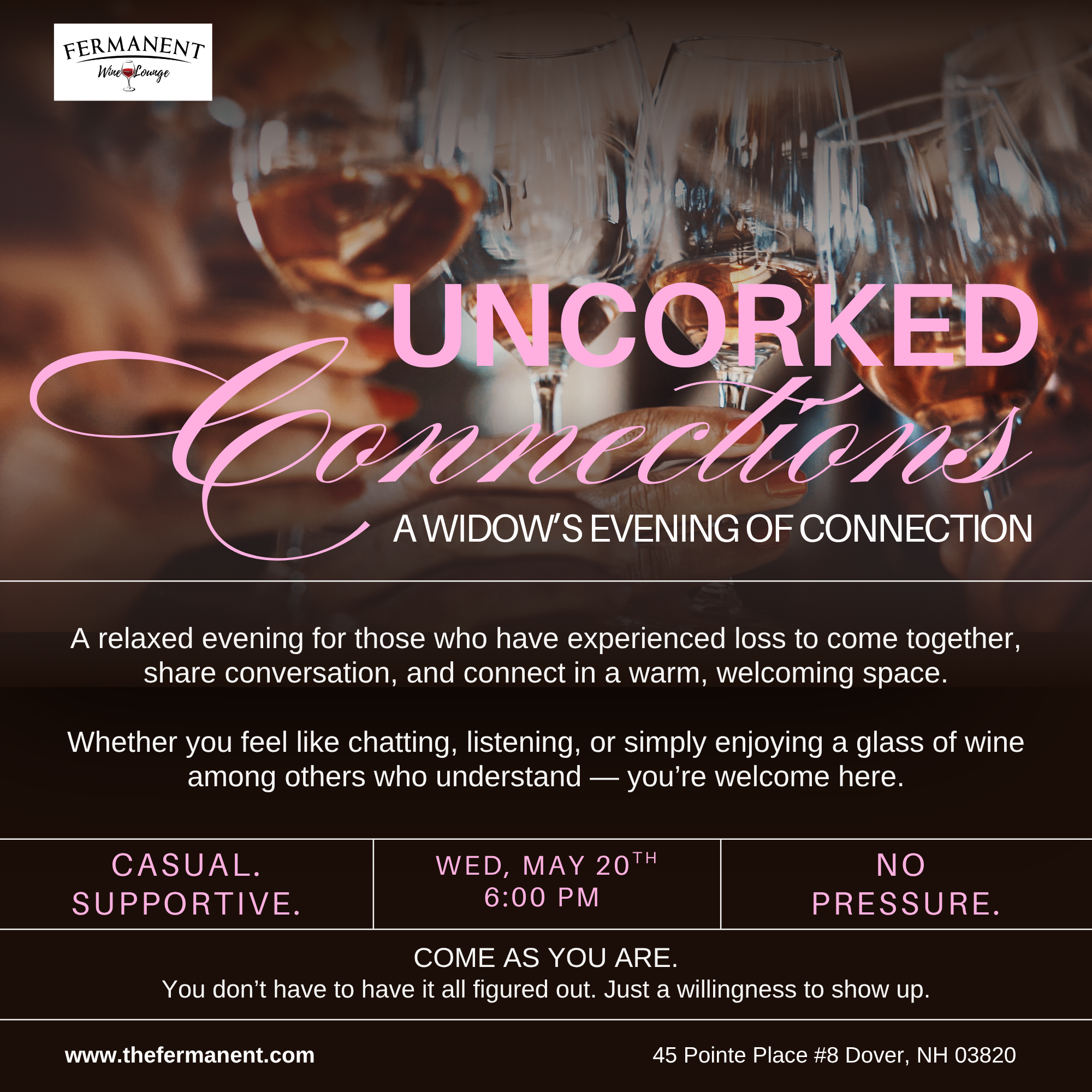 Uncorked Connections: A Widow's Evening of Connection