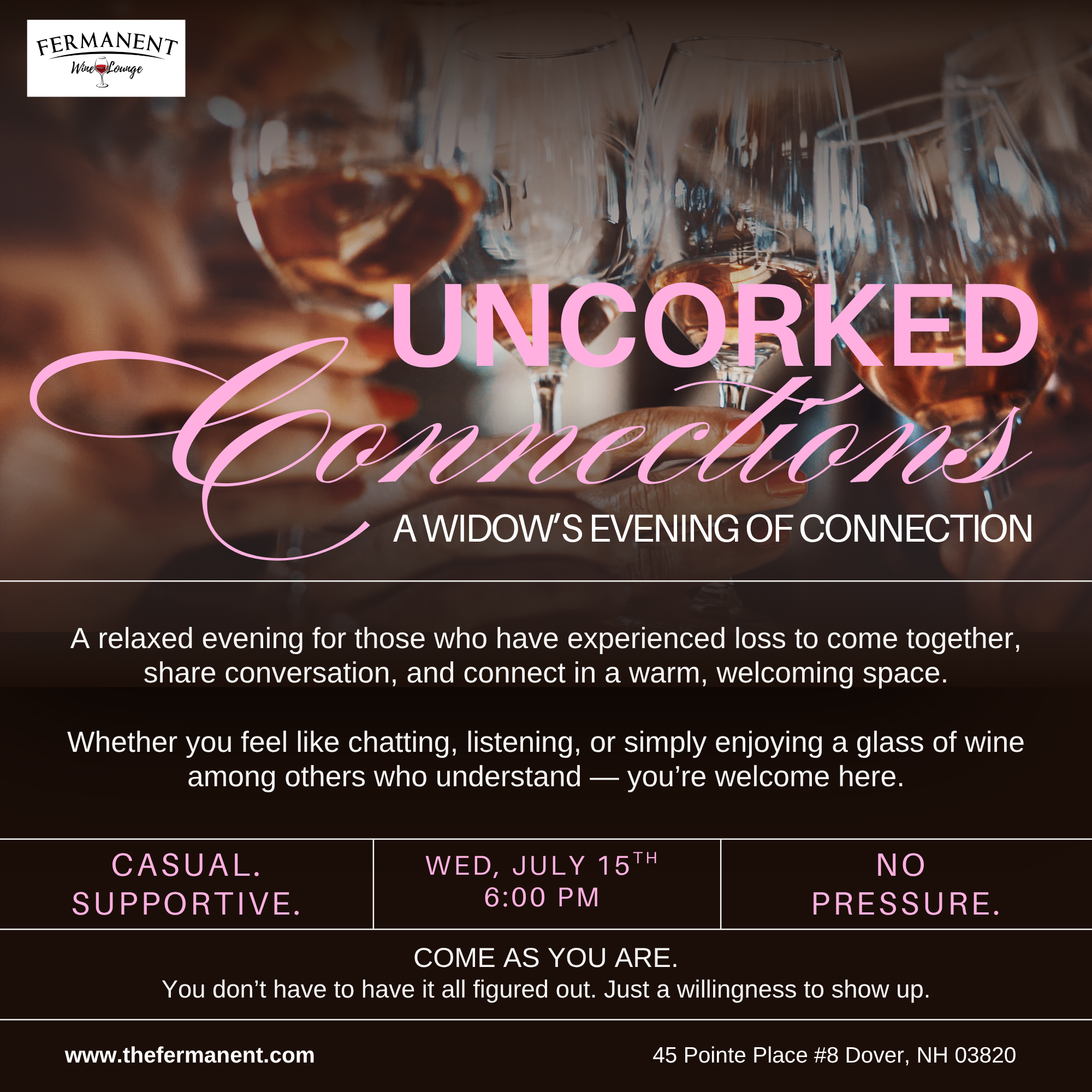 Uncorked Connections: A Widow’s Evening of Connection