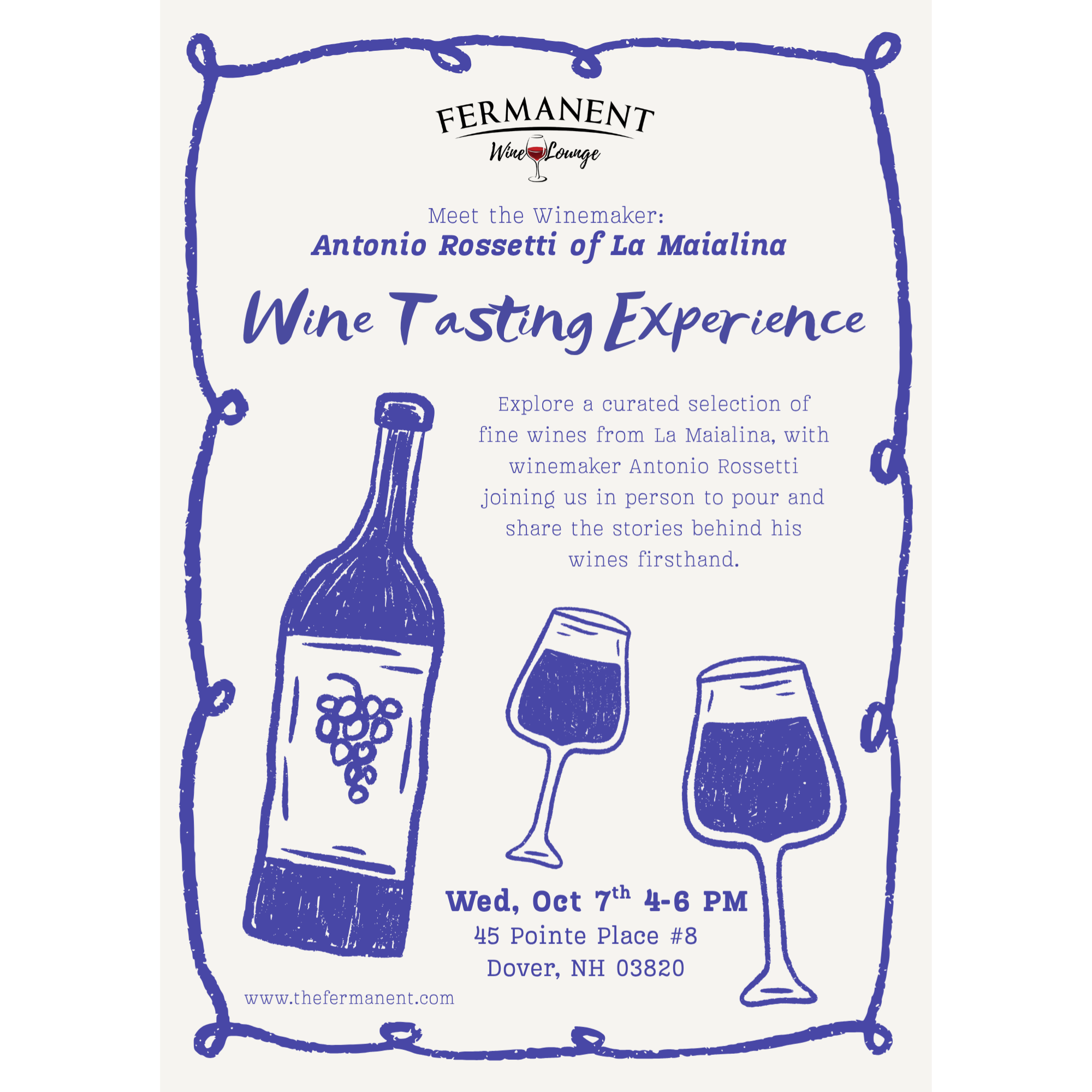 Wine Tasting Experience with Antonio Rossetti of La Maialina