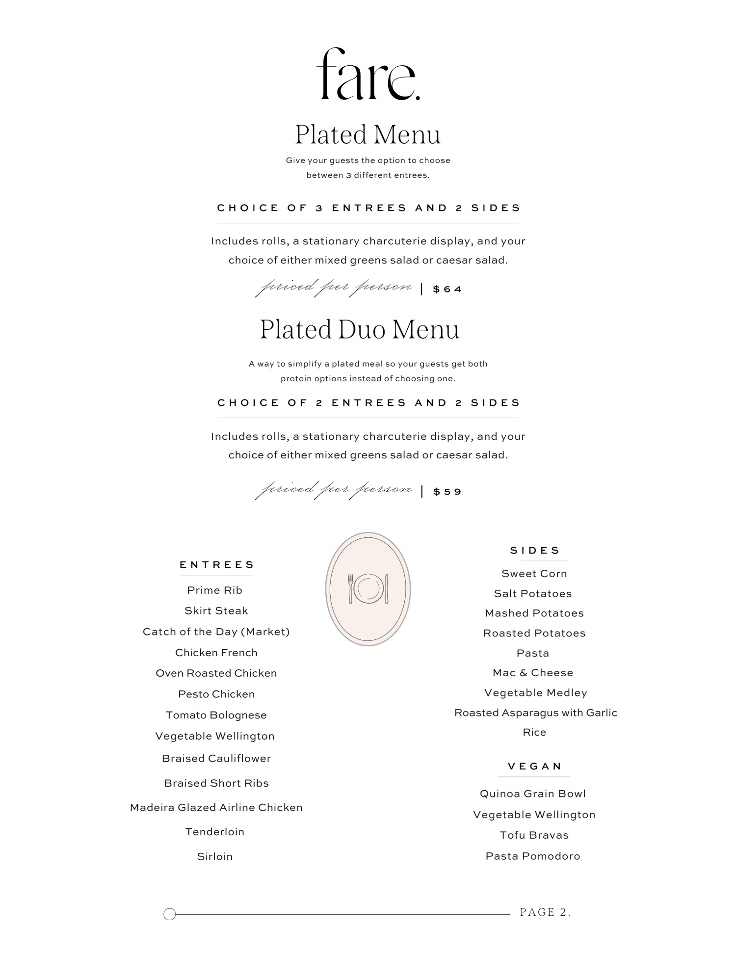 Fare Chicago Menu.pdf Menu — Fare