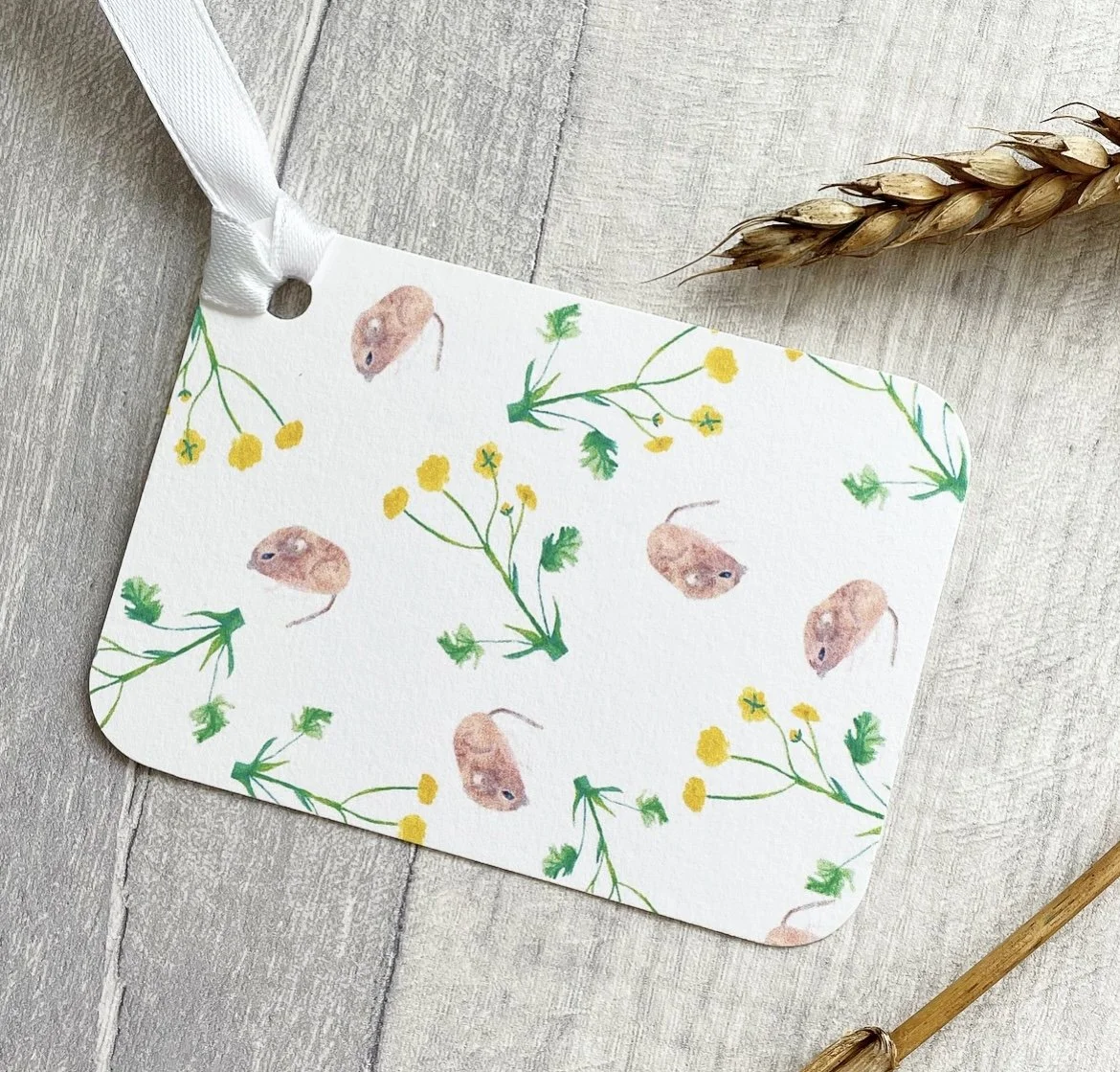 Mouse and Buttercup Gift Tag