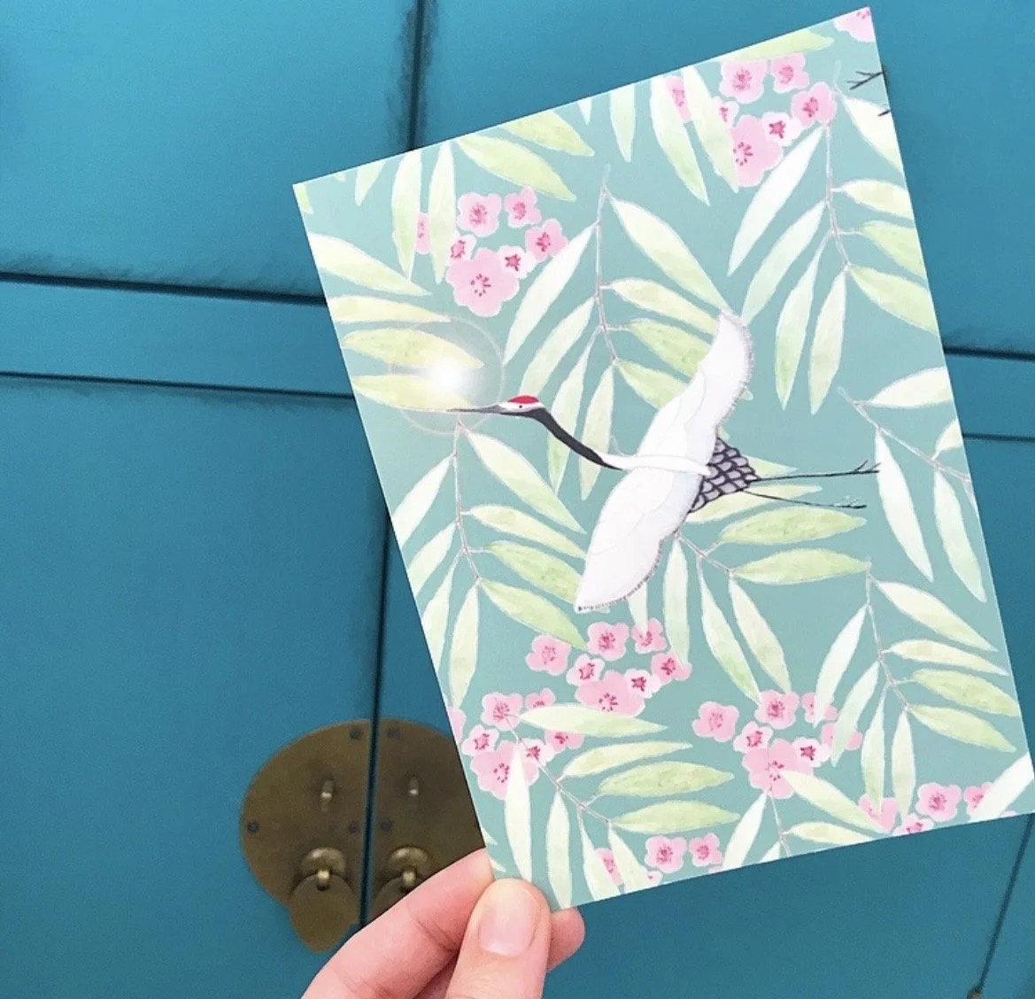 Japanese Crane postcard