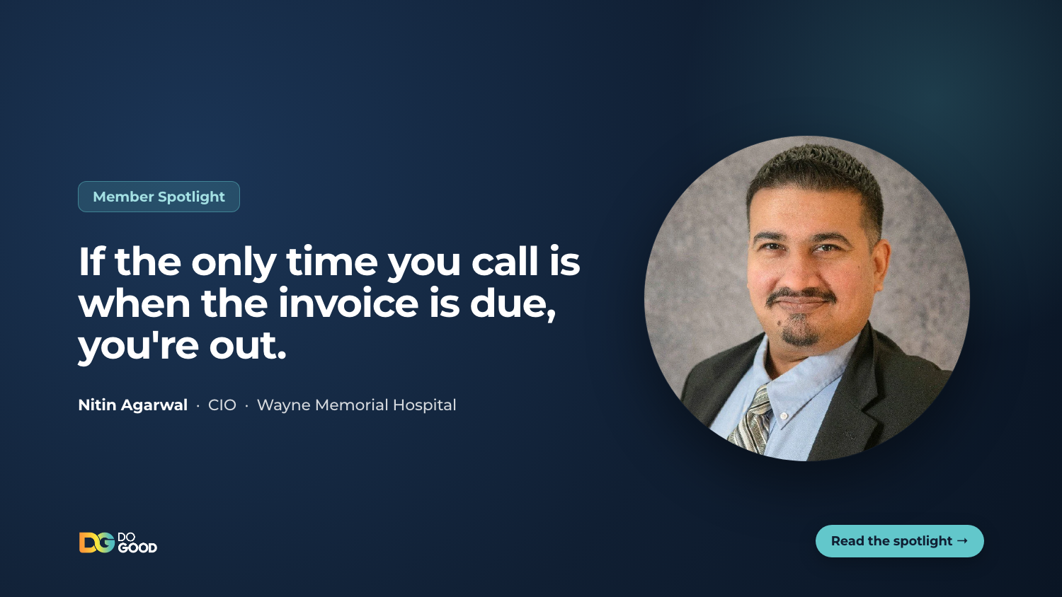 DoGood Member Spotlight: Nitin Agarwal