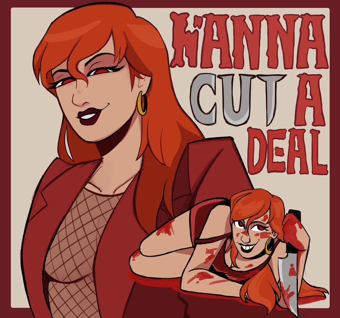 🔪@noodledoodle_po killer oc! 🩸
Thanks for letting me doodle this lovely lady, whose totally harmless 😉

#ocart #originalcharacter #digitalart #art #illustration