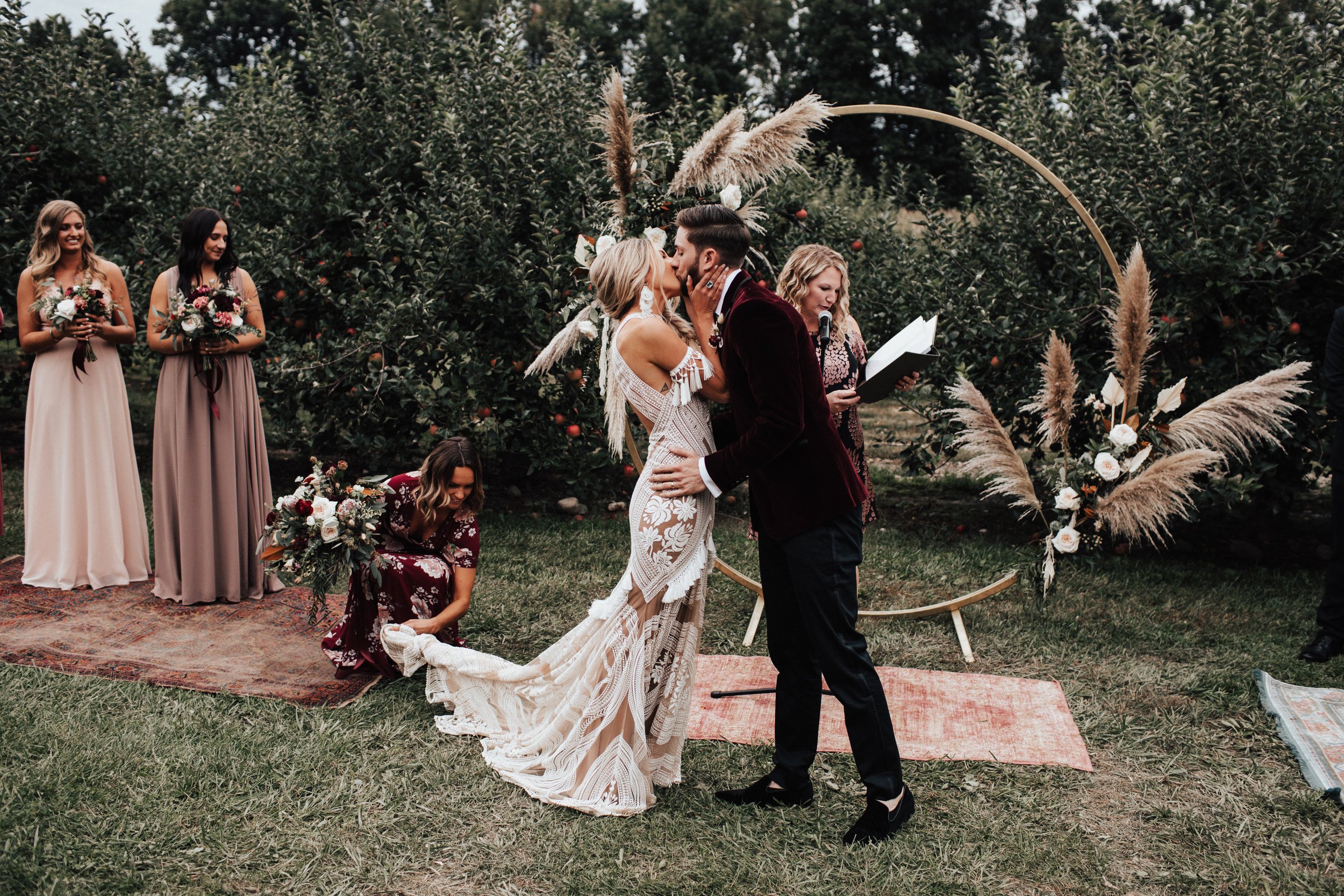 Kailey + Patrick | 12 Corners Vineyard Wedding | Michigan Wedding Photographer