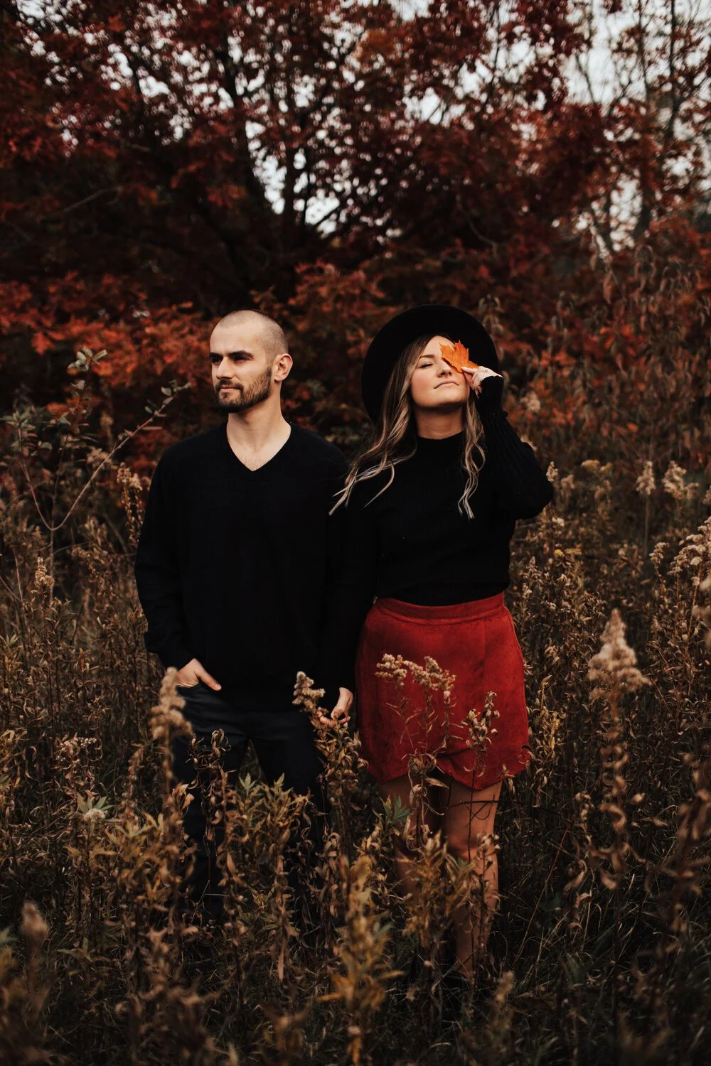 Jenn + John | Fall Campground Engagements | Illinois Wedding Photographer