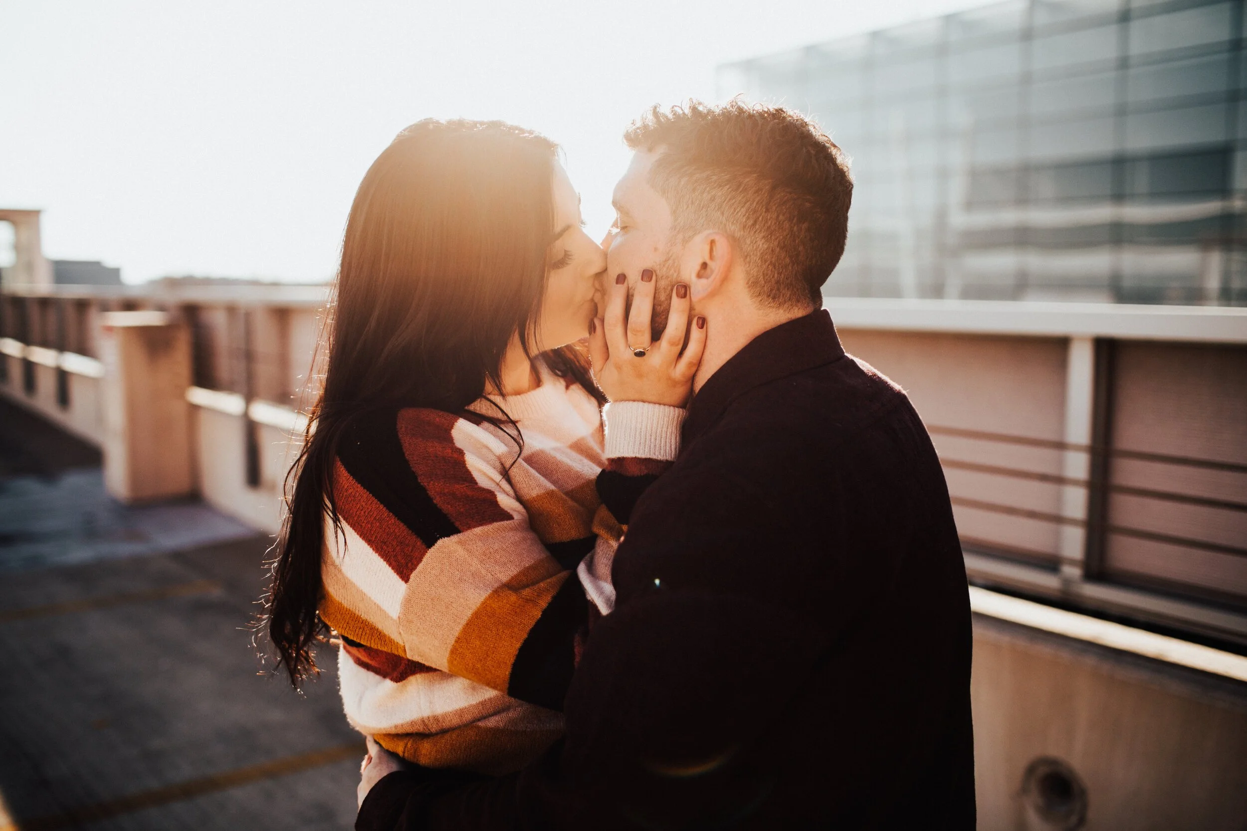 Haley + Jaron | Sunny Quad Cities Winter Engagement | Iowa Engagement Photographer