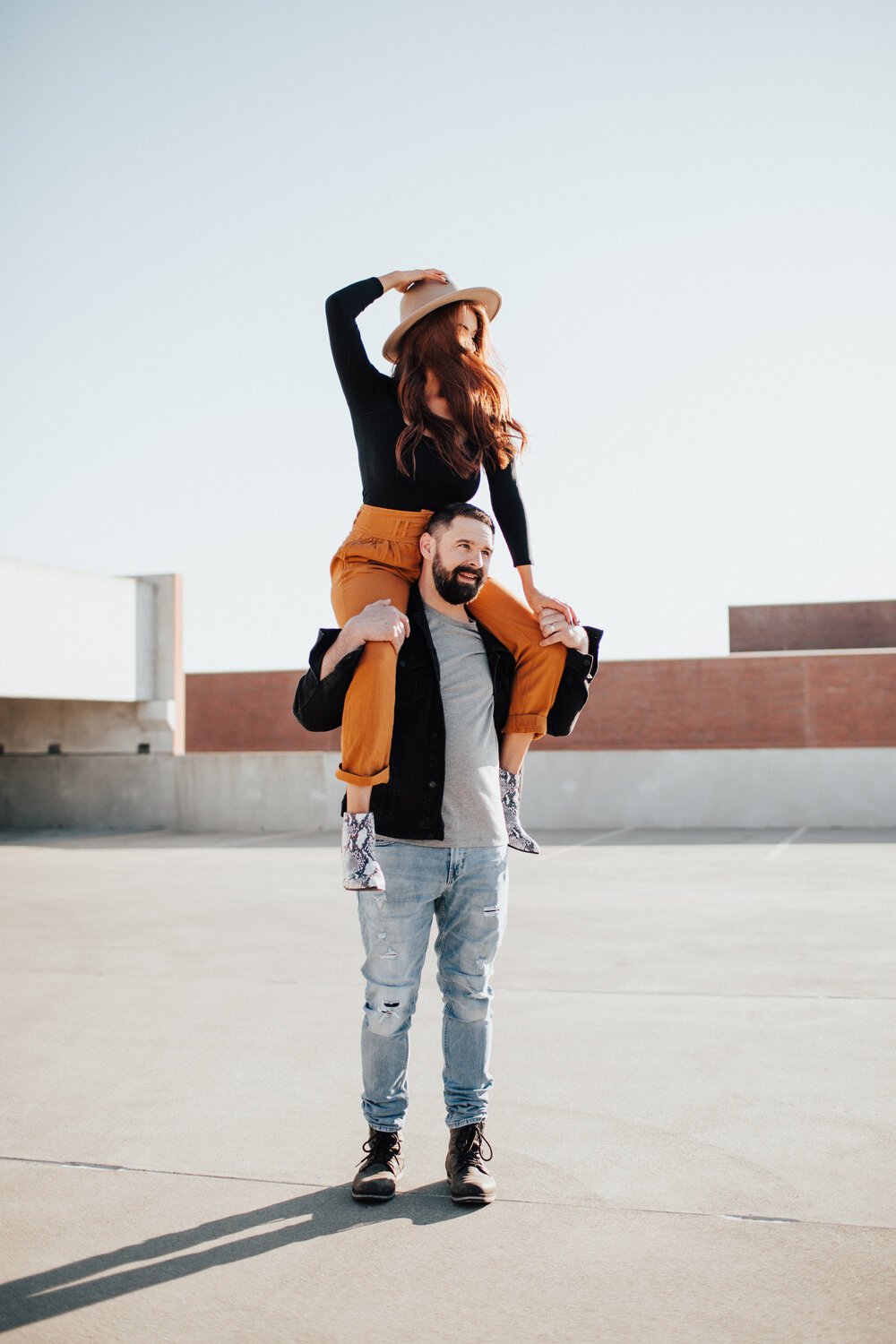 Natalie + Dave | Parking Deck Golden Hour | Peoria Couples Photographer