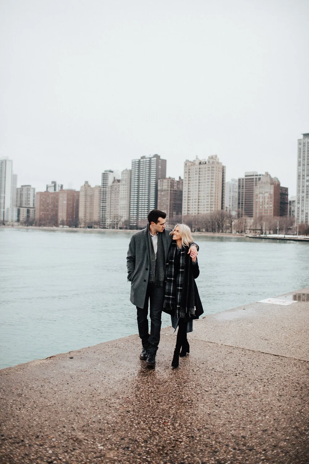 Kristyn + Chris | Winter Chicago Engagements | Chicago Wedding Photographer