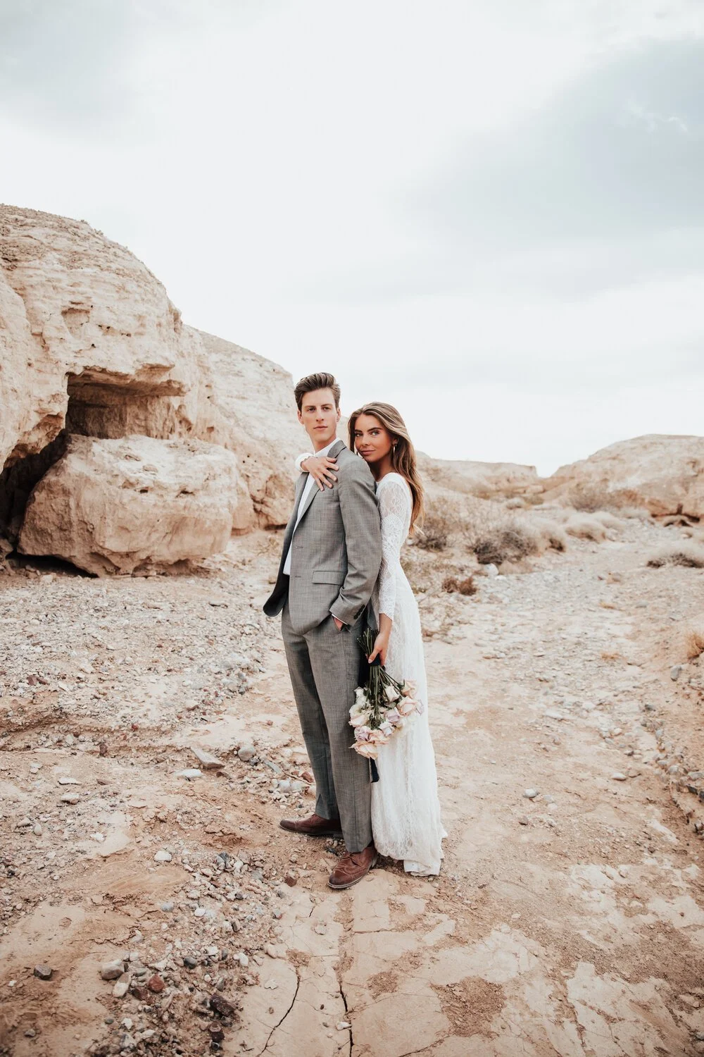 Gabriele + Dylan | Fossil Beds Bridals | Las Vegas Elopement Photographer