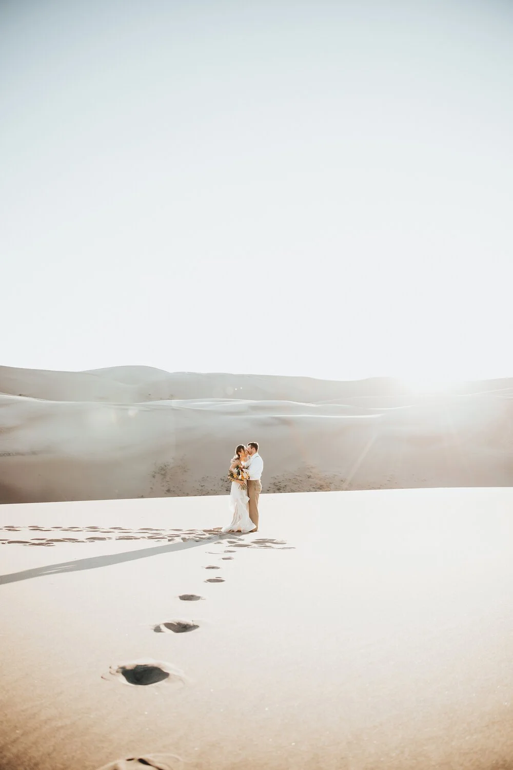 Mara + John | Sunset at the Great Sand Dunes | Colorado Elopement Photographer