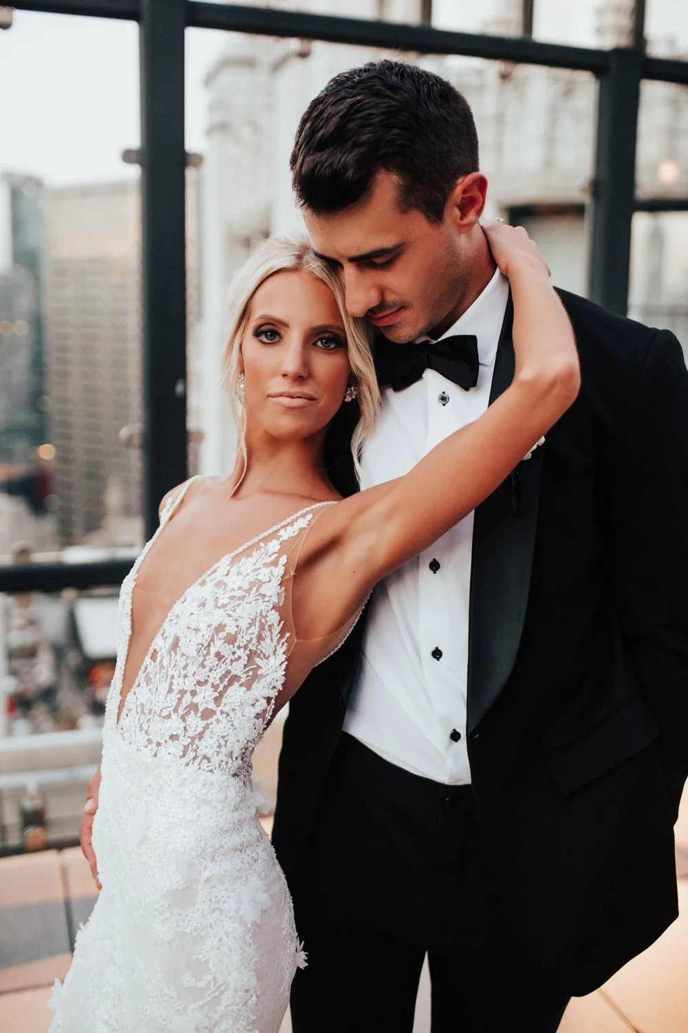 Kristyn + Chris | Royal Sonesta Rooftop Wedding | Chicago Wedding Photographer