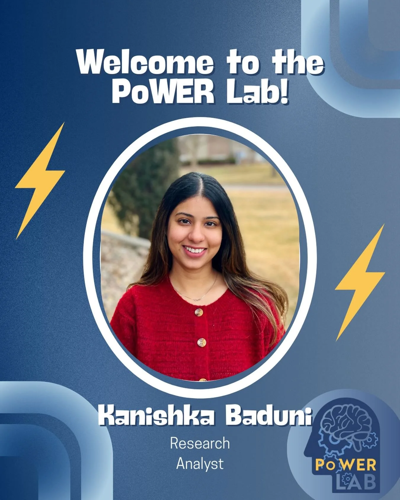 Earlier this month, we welcomed Dr. Kanishka Baduni to the PoWER Lab as a Research Analyst! 🎉

She received her PhD in Kinesiology from the University of Georgia this year and is also currently working with Emory University&rsquo;s Department of Neo