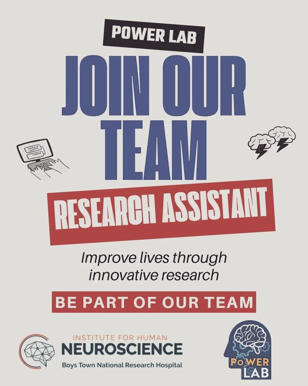 📢 We're Hiring: In- Person Research Assistant

Are you passionate about research, data collection, and making a meaningful impact? Join our team and contribute to innovative projects in a collaborative environment.

📩 Apply today with the link in o