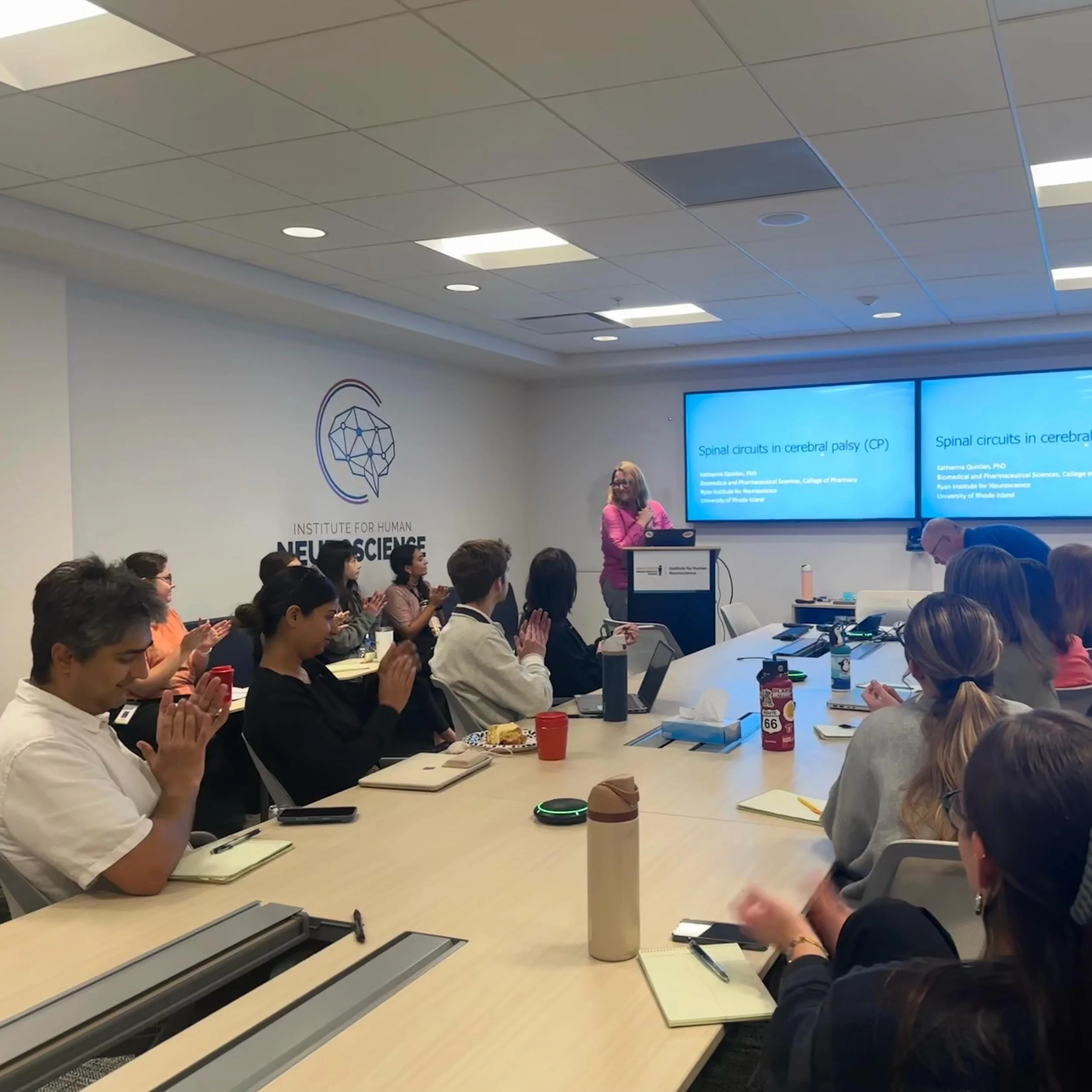 The PoWER Lab had the pleasure of hosting Dr. Katharina Quinlan at @ihn.boystown today! ⚡️

Dr. Quinlan shared her research on movement in cerebral palsy using rabbit models, giving our team valuable insight into her innovative work. We also enjoyed 