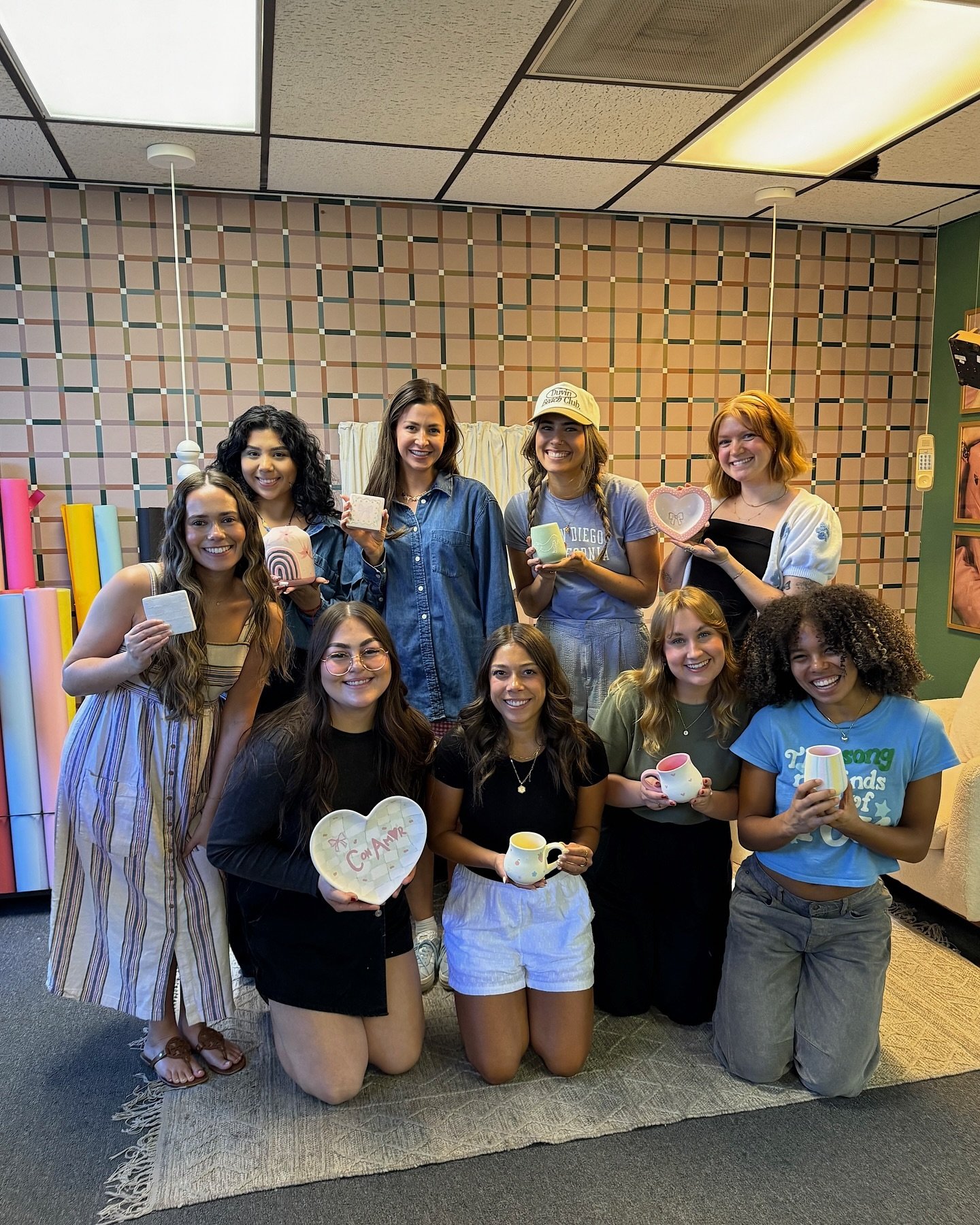 we used our creative juices a lil differently on wednesday! 🧚🏼✨🎨 @asyouwishpottery stopped by for a fun lil pottery + painting sesh. more office days like this pls??