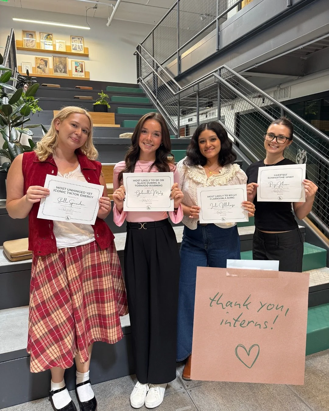 A LOVE LETTER TO OUR INTERNS 💌 each semester, saying goodbye to our interns is such a bittersweet moment! 🥹 they&rsquo;ve been an *essential* part of our team and made each day special both in-office and remote. we&rsquo;ve loved working with these