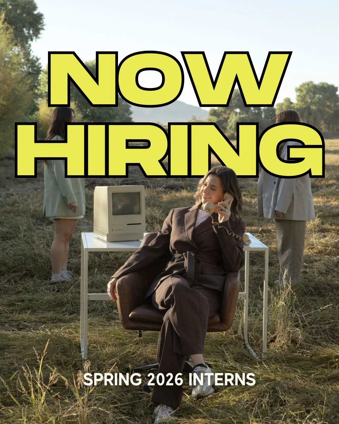 WE'RE HIRING ✨️ Got what it takes to hang with the homies? 🤠 Our Spring 2026 internship applications are officially OPEN!⁠
⠀⠀⠀⠀⠀⠀⠀⠀⠀⁠
We&rsquo;re on the hunt for a group of social-savvy students ready to level up in:⁠
📬 Social Media + Content Creat