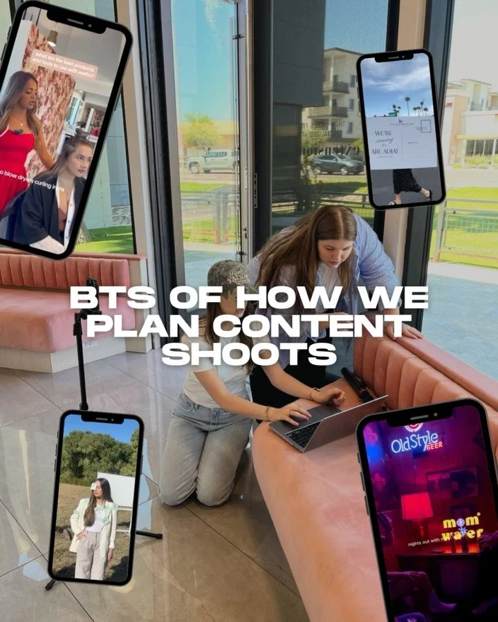 GET THE INSIDE SCOOP 🔎 we don&rsquo;t mean to brag... but we&rsquo;re kiiinda the pros at content shoots 💅 with a roster of clients and campaigns to juggle, we&rsquo;ve found that an organized shoot day is one of our many keys to success. ⁠
⠀⠀⠀⠀⠀⠀⠀